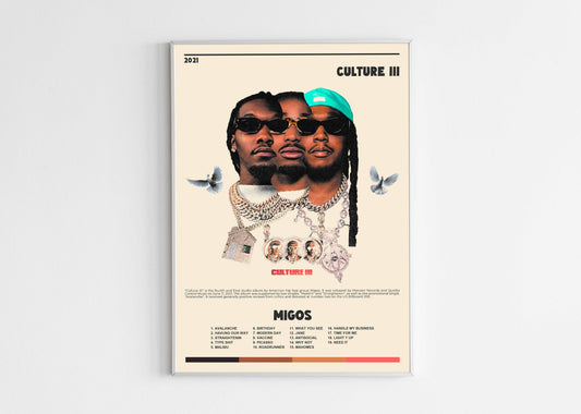 Culture 3 Migos Poster