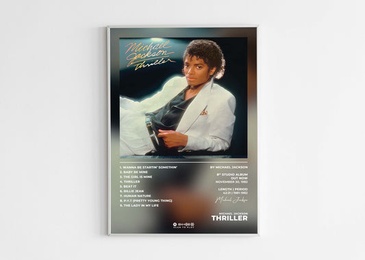Thriller Michael Jackson Poster Backyard