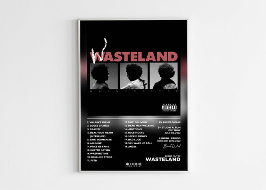 Wasteland Brent Faiyaz Poster Backyard