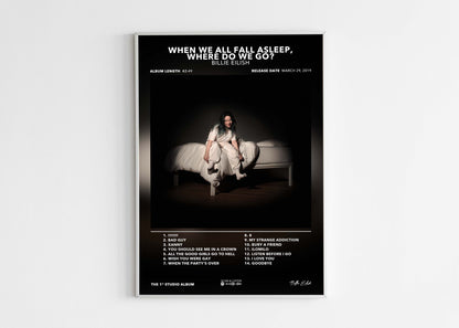 When We All Fall Asleep, Where Do We Go? Album de Billie Eilish Billie Eilish Poster