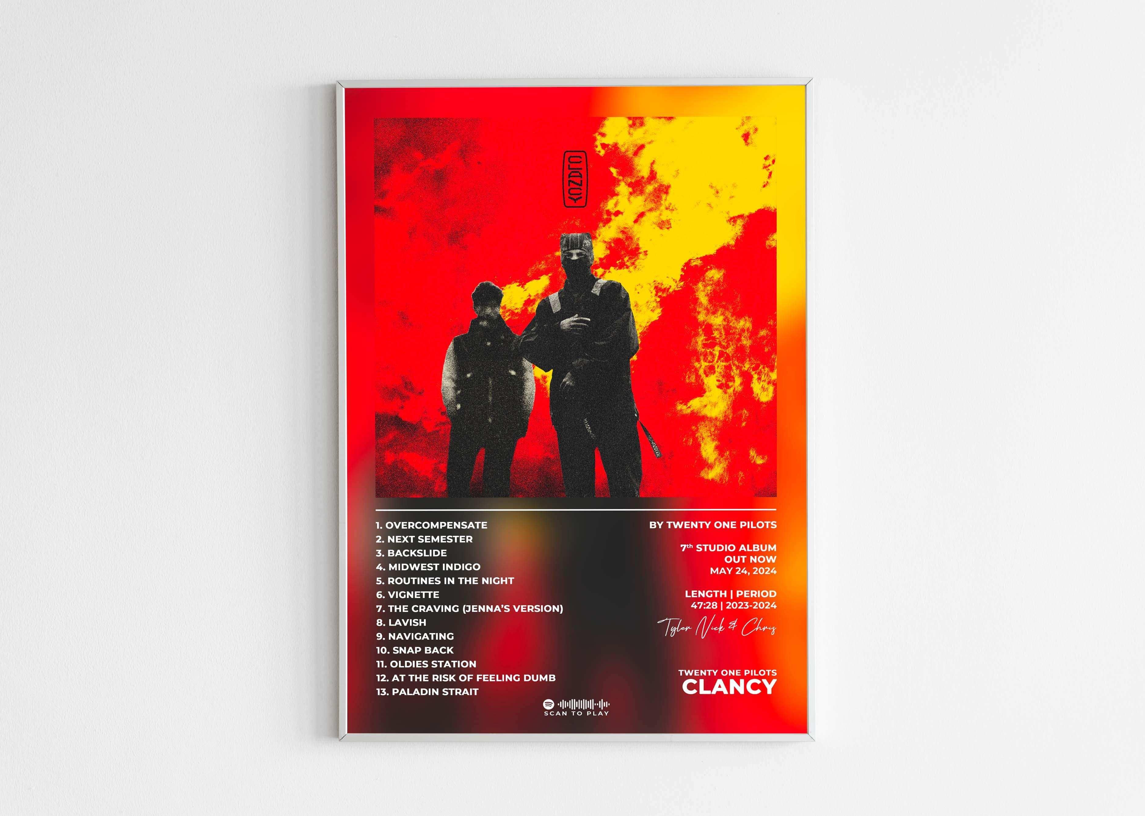 Clancy Twenty One Pilots Poster - Backyard