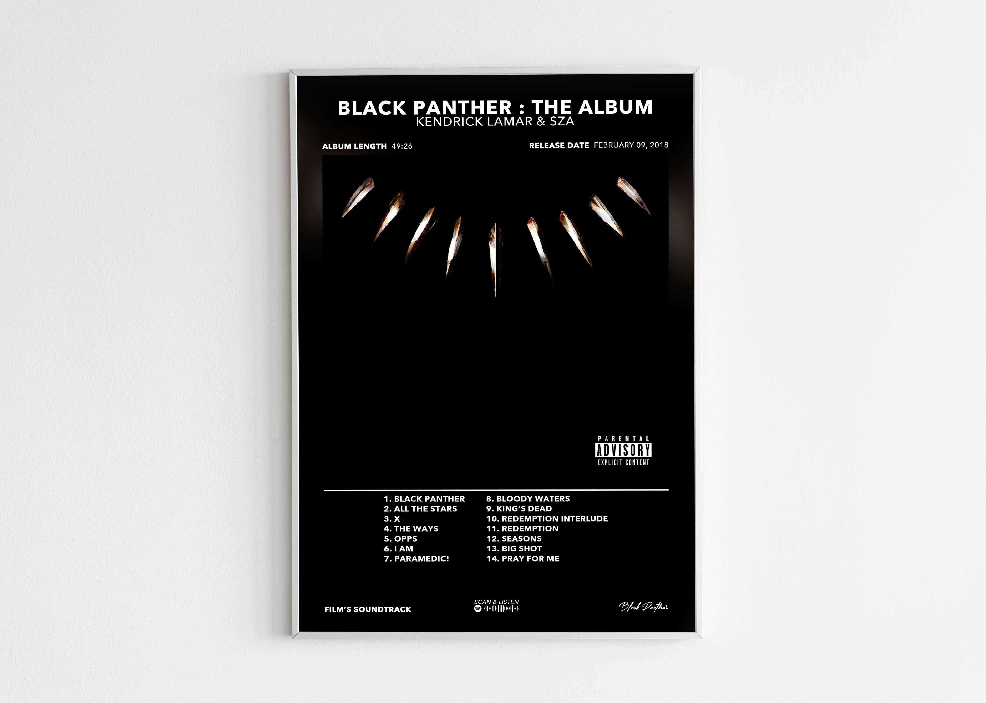 Black Panther : The Album Kendrick Lamar & SZA Poster - Backyard
