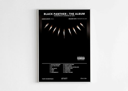 Poster Black Panther : The Album, fait en France, livraison gratuite en 48h