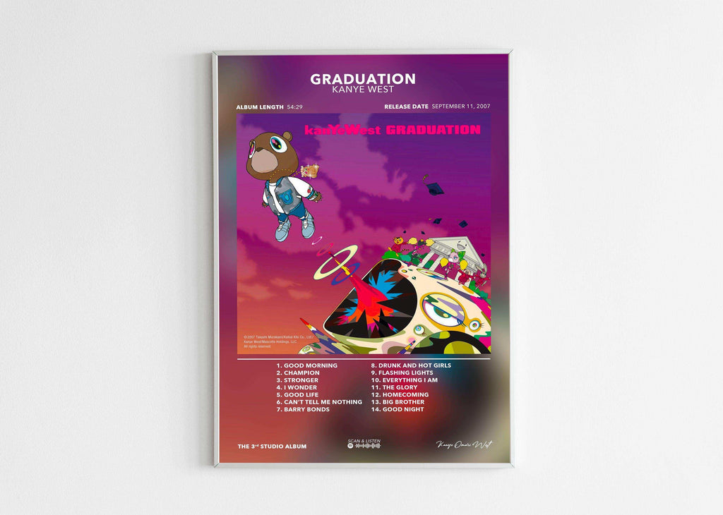 Poster Graduation Kanye West - Backyard