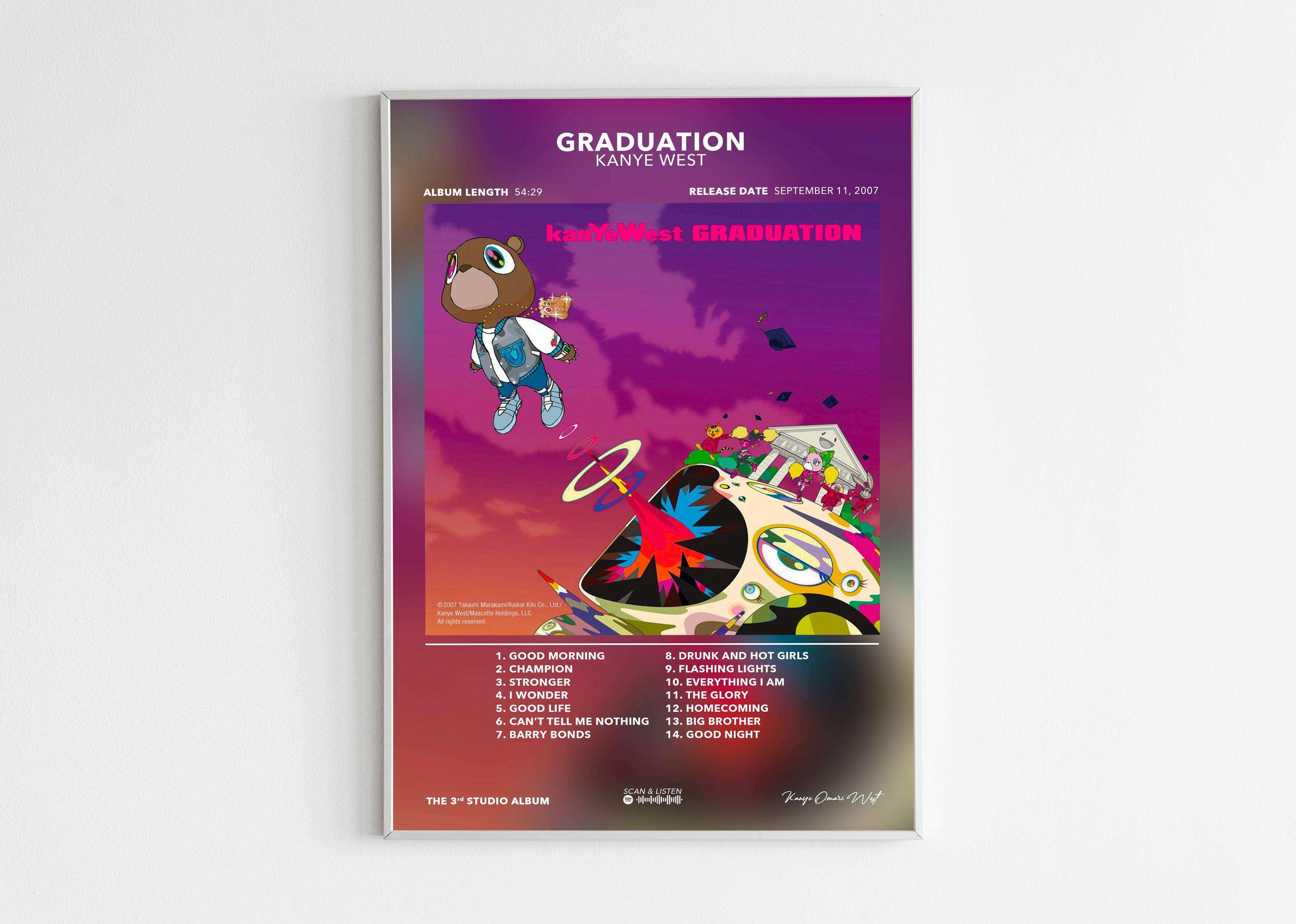 Poster Graduation Kanye West - Backyard