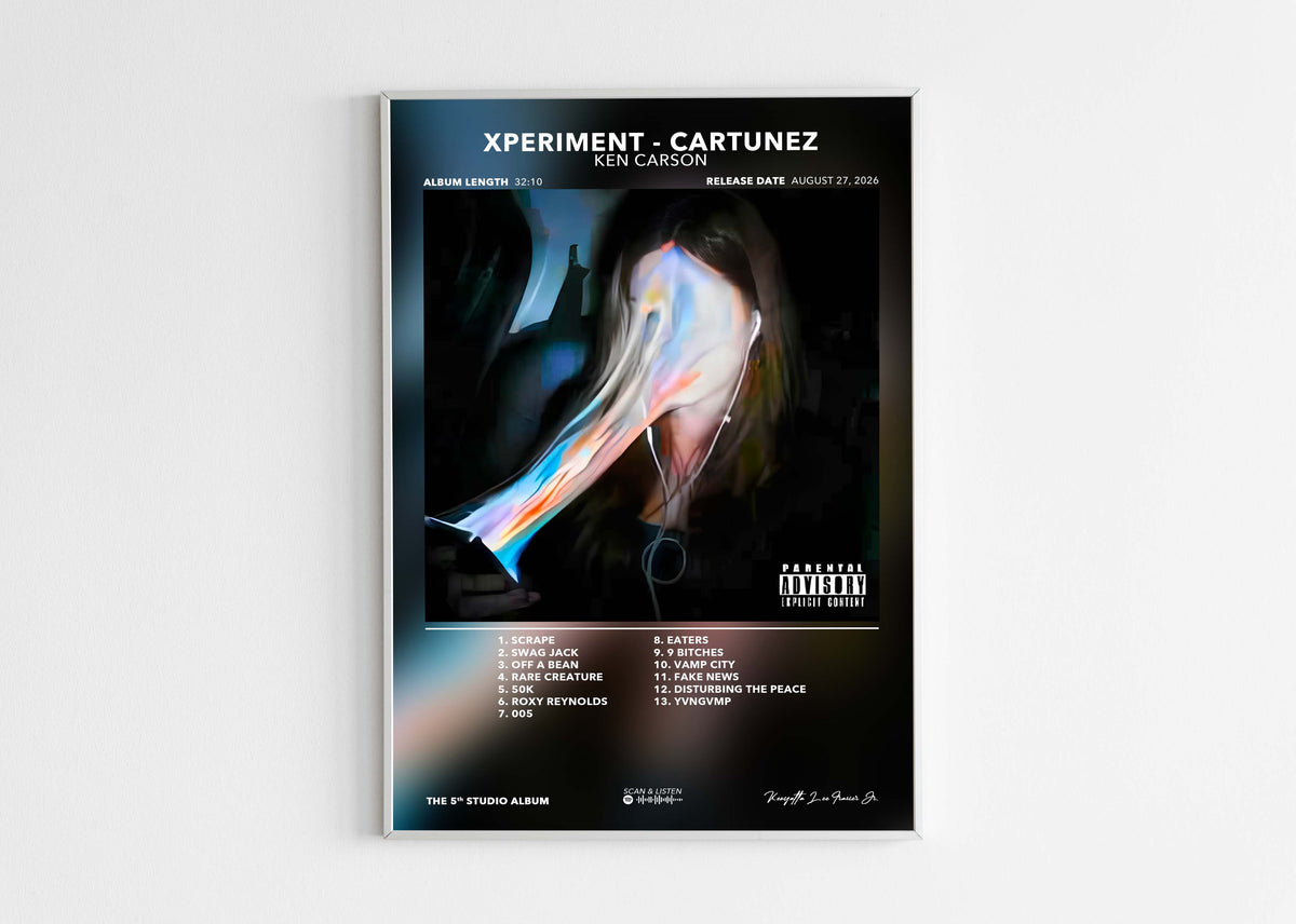 Poster Xperiment - Cartunez Ken Carson
