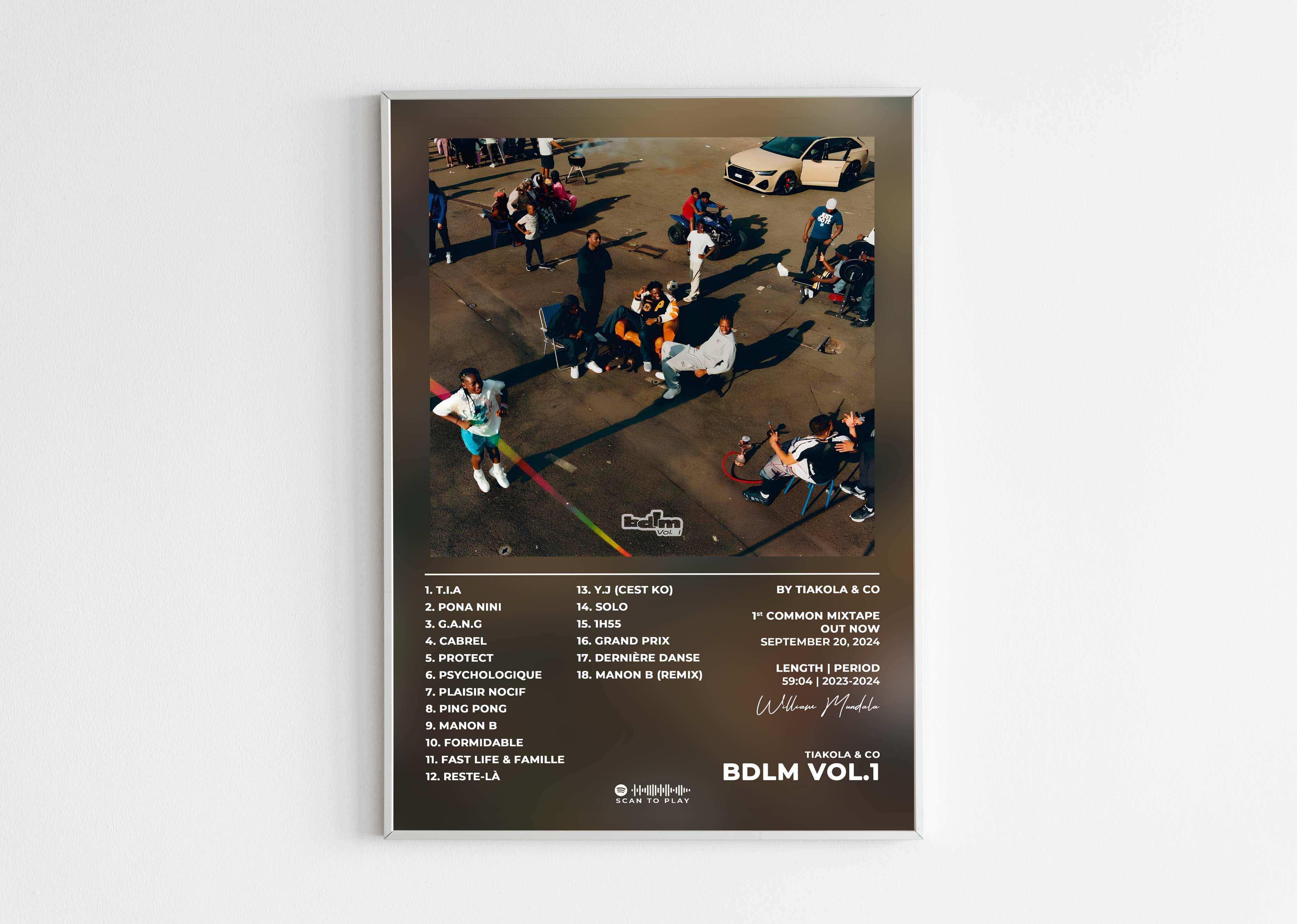 BDLM Vol. 1 Tiakola Poster - Backyard