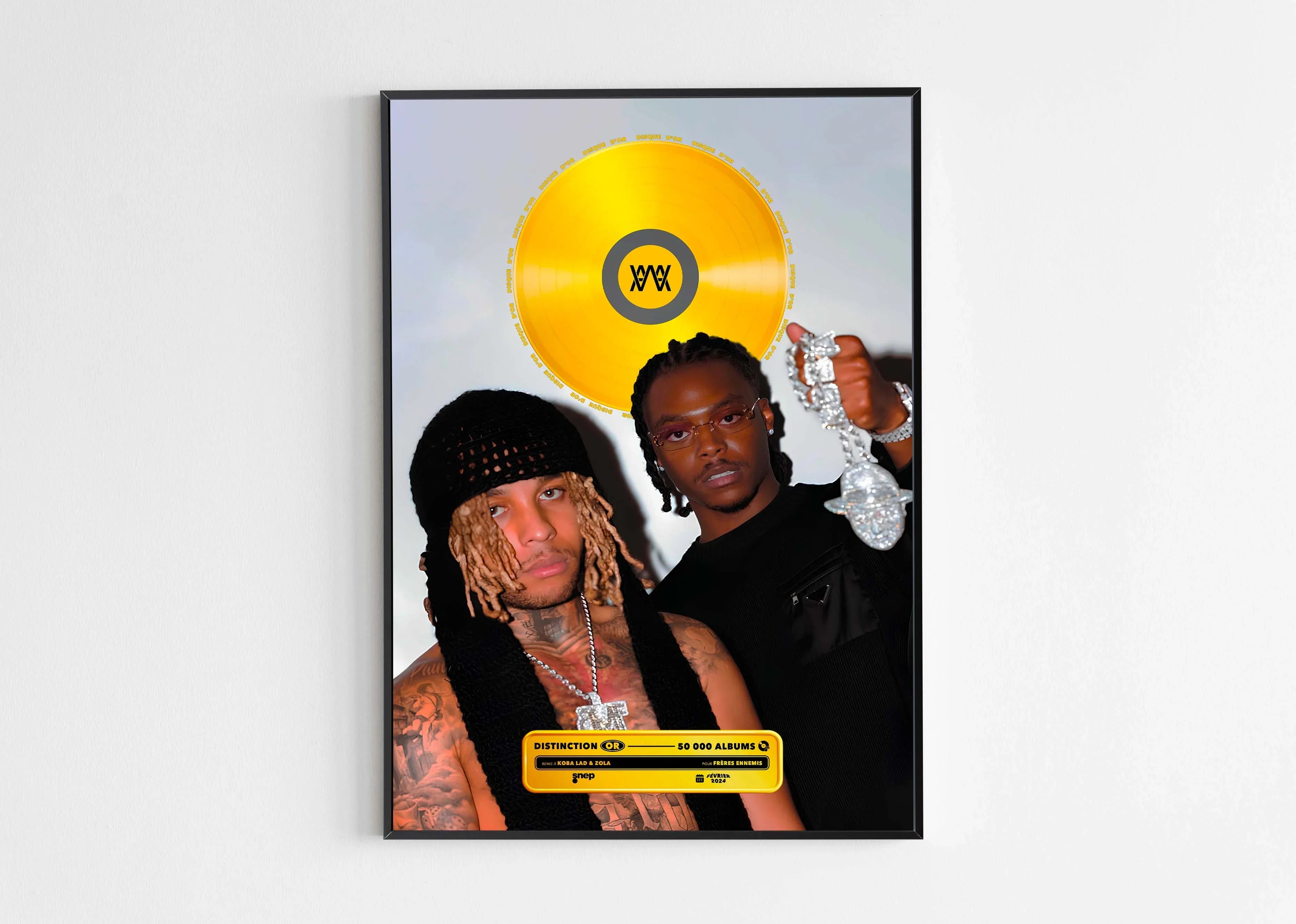 Disque D'Or Frères Ennemis Koba LaD & Zola - Backyard