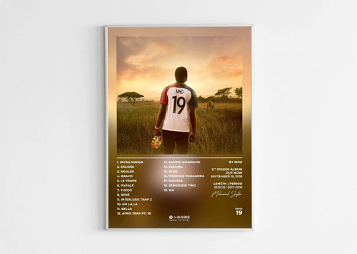 Poster MHD 19, album studio 2, fait en France, livraison gratuite en 48h