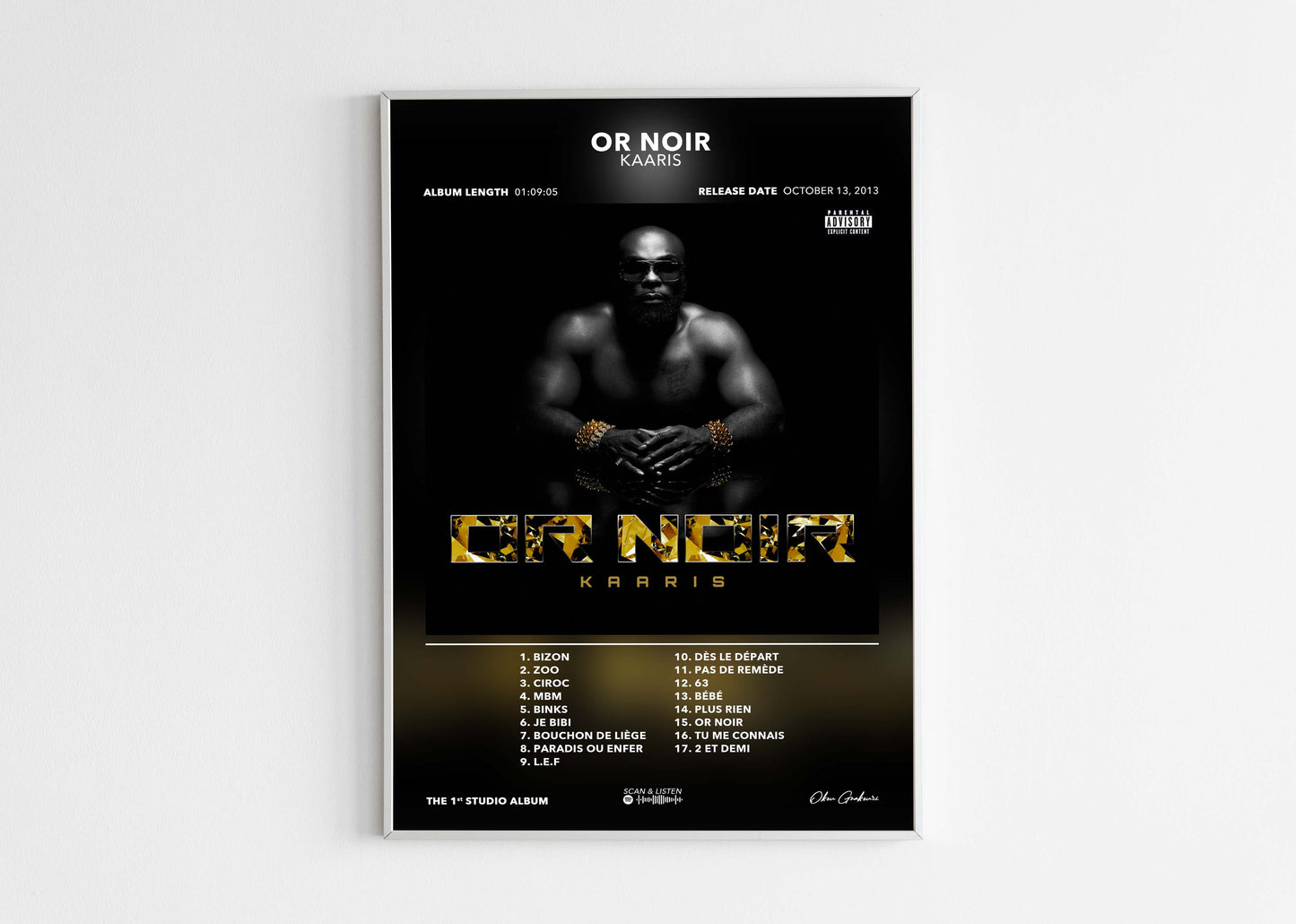 Poster Or Noir Kaaris