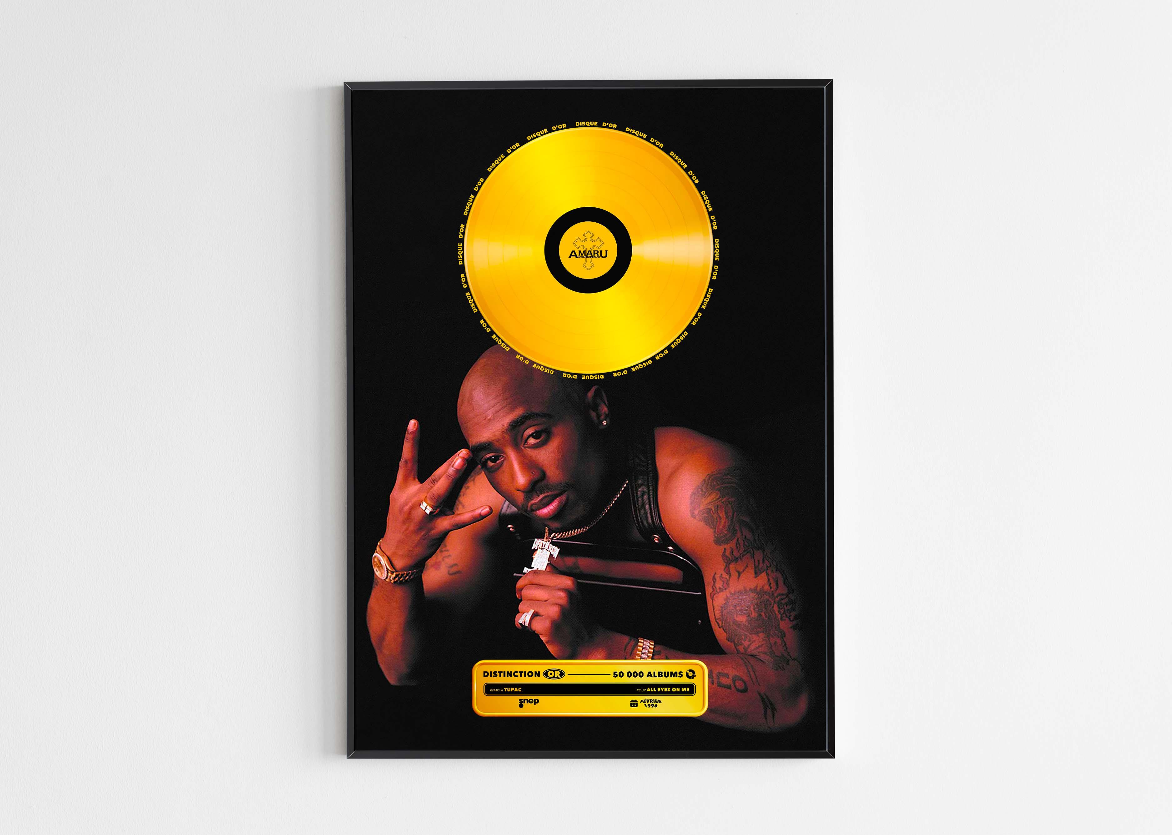 Disque D'or All Eyez On Me Tupac - Backyard