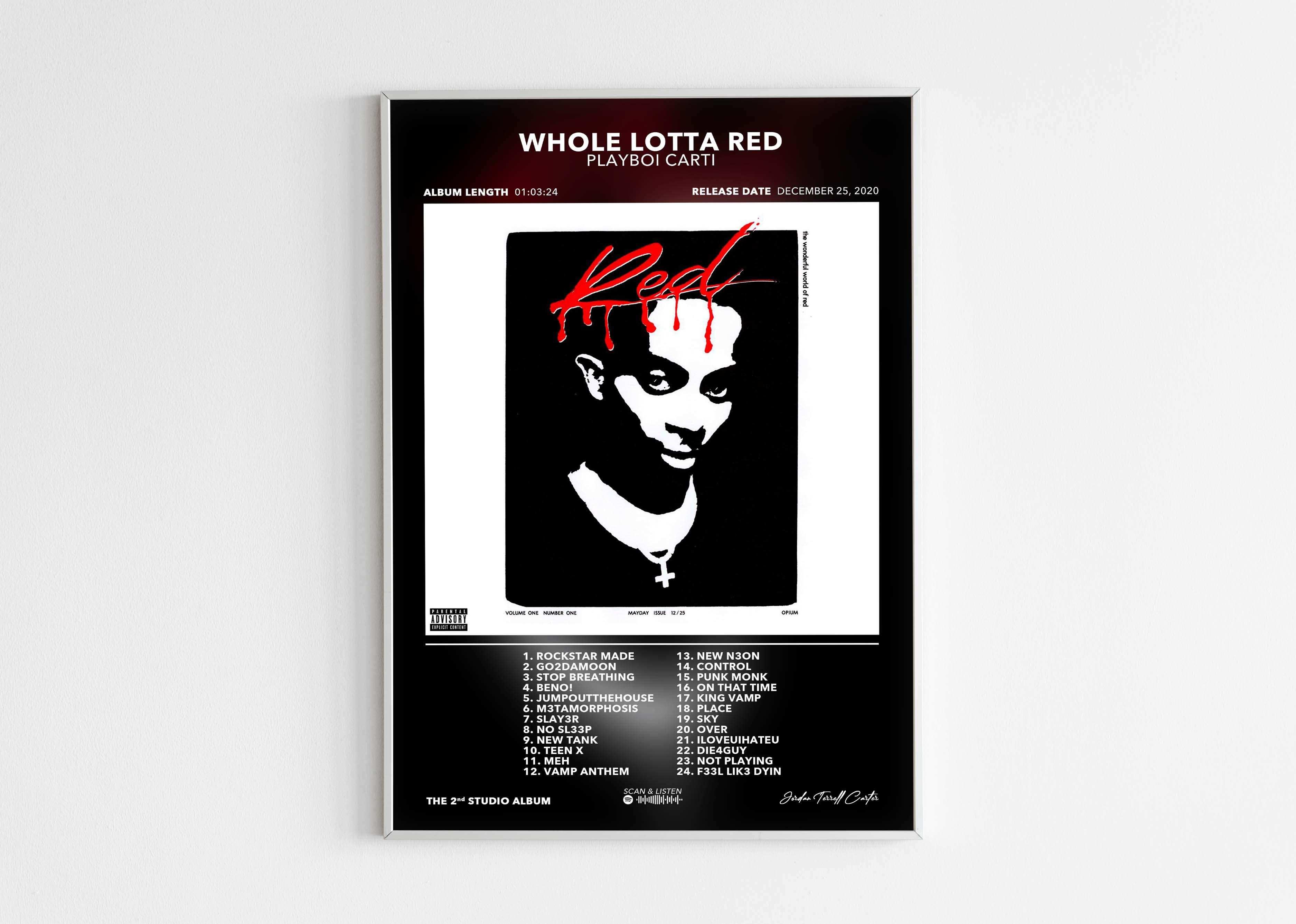 Poster Whole Lotta Red Playboi Carti - Backyard