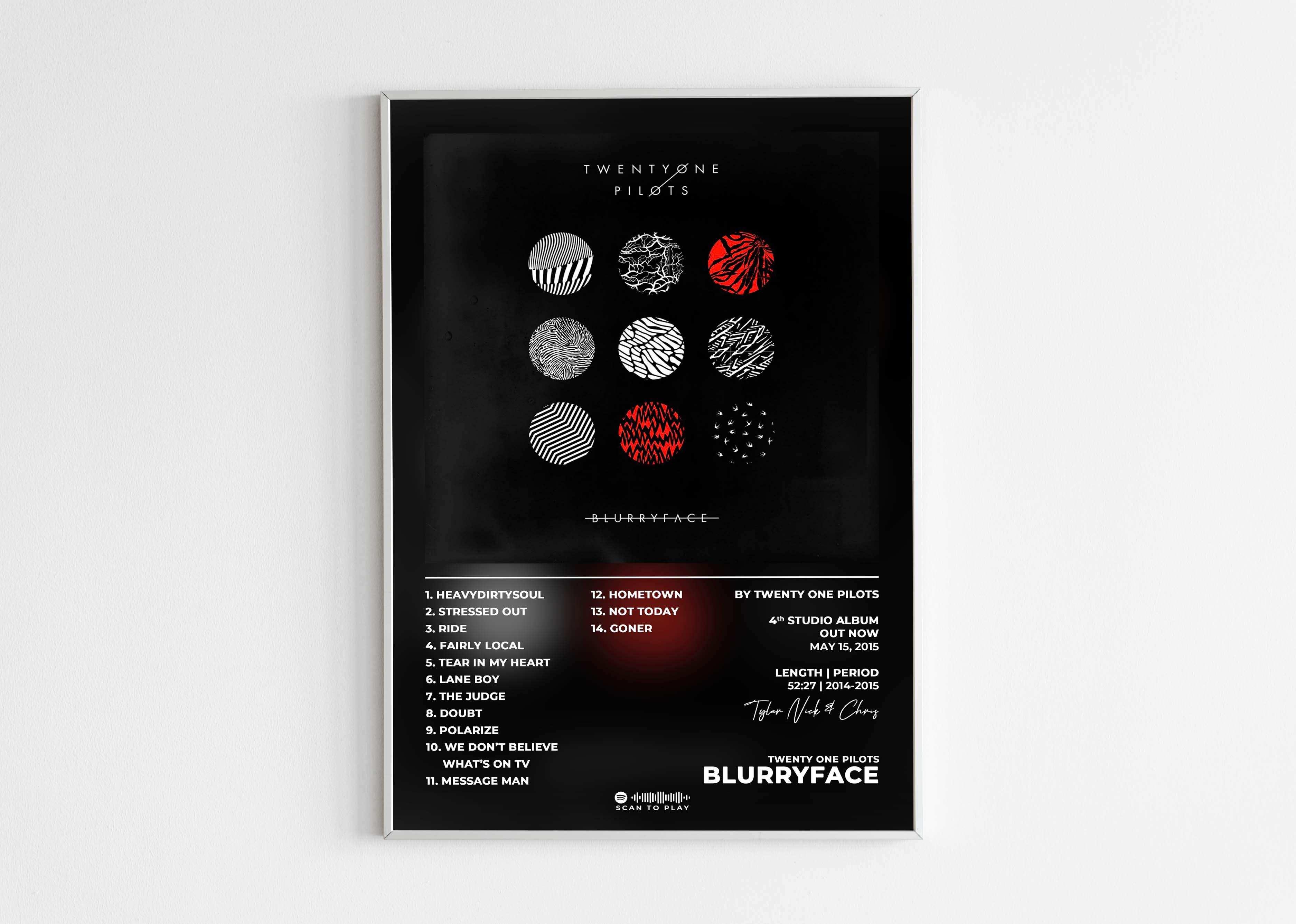 Blurryface Twenty One Pilots Poster - Backyard