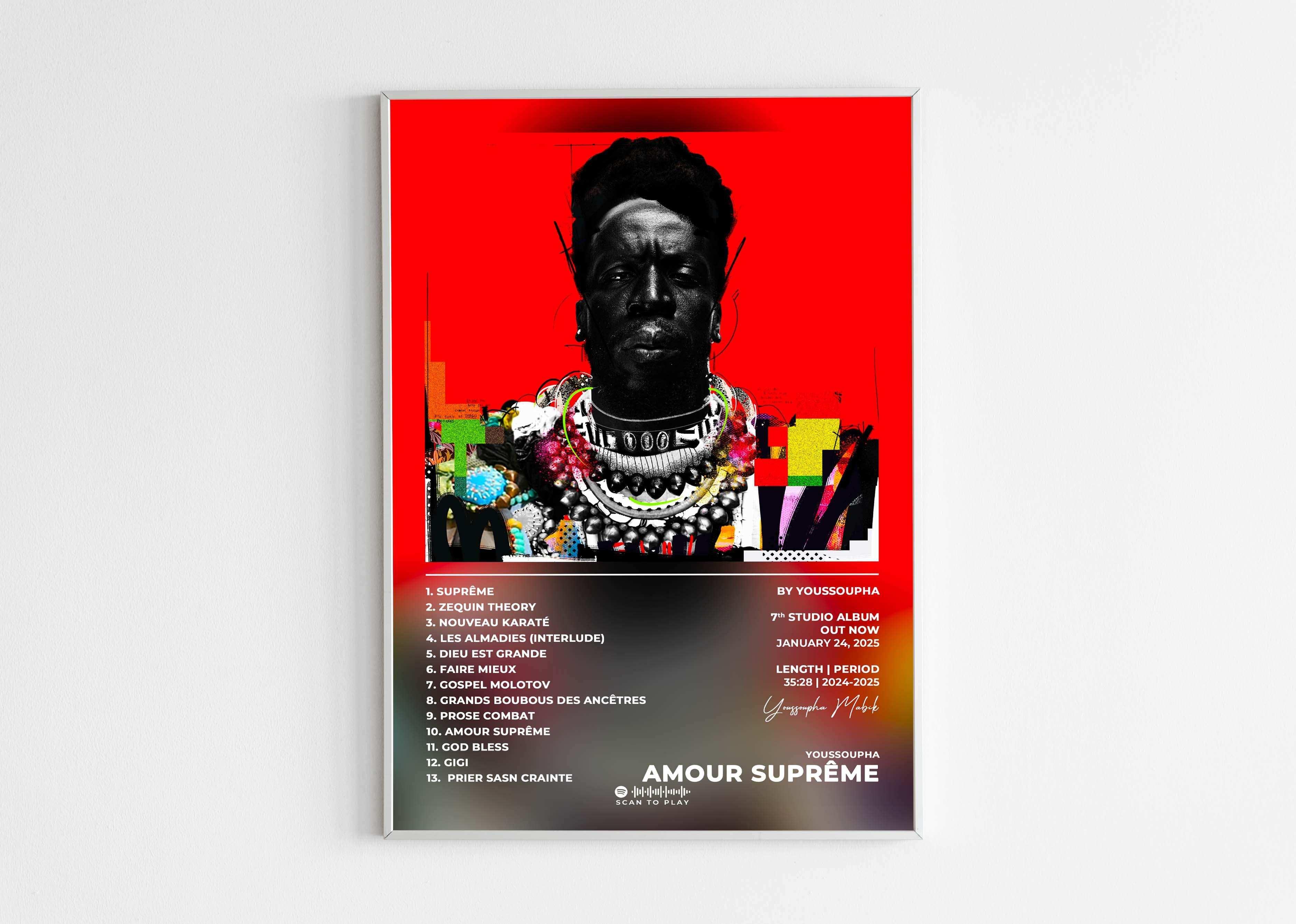 Amour Suprême Youssoupha Poster - Backyard