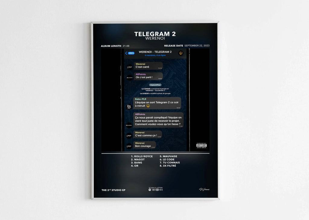 Poster Telegram 2 Werenoi - Backyard