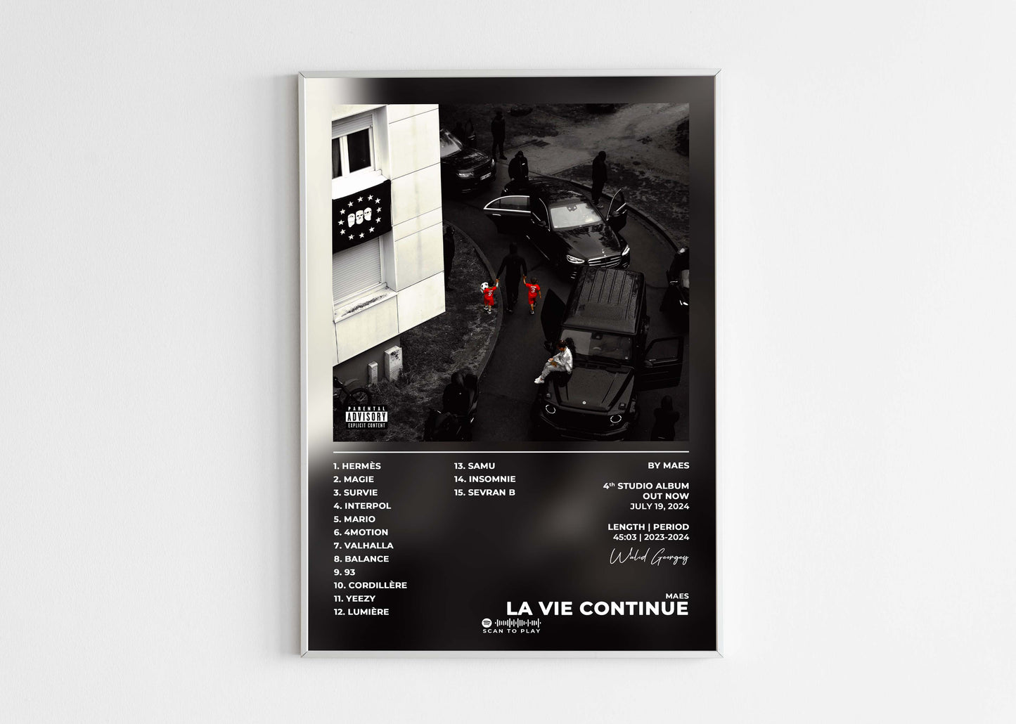 La Vie Continue Maes Poster