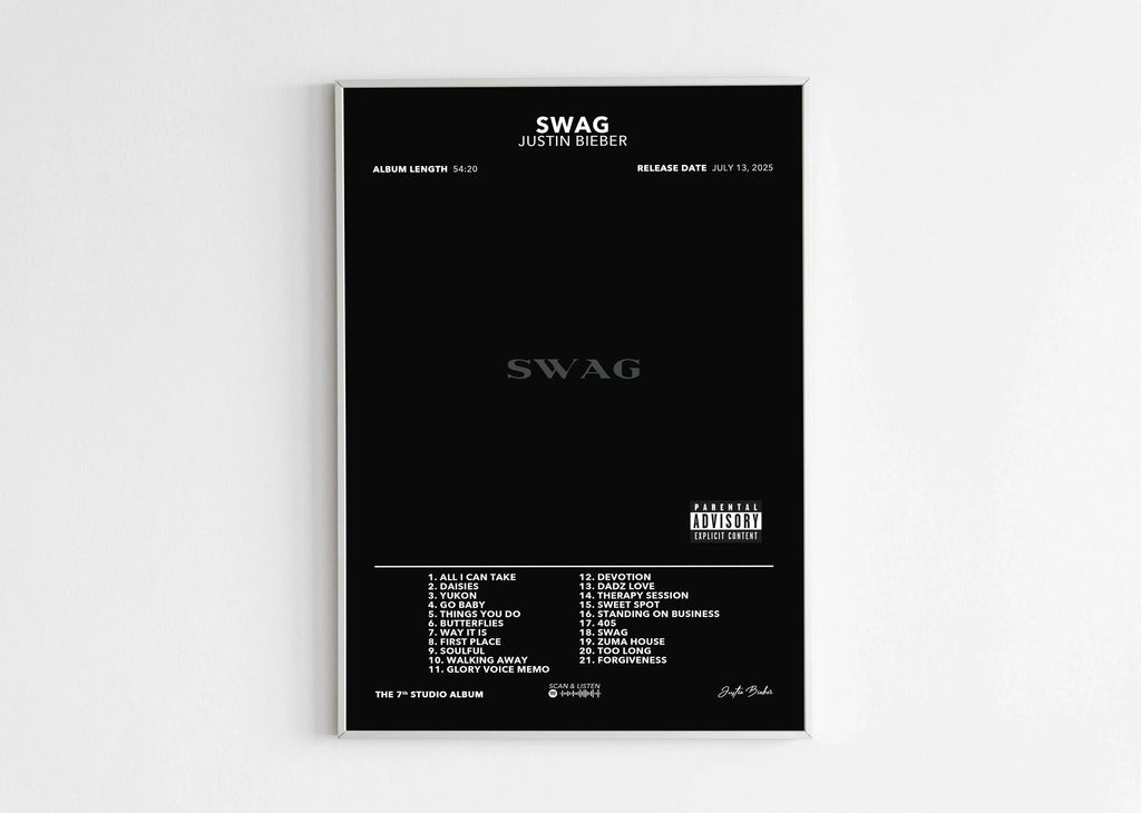 Poster SWAG Justin Bieber - Backyard