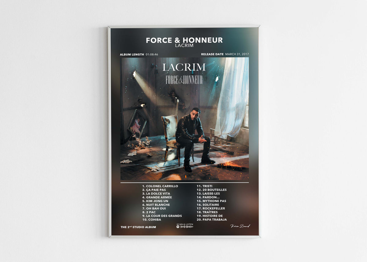 Poster Force & Honneur Lacrim