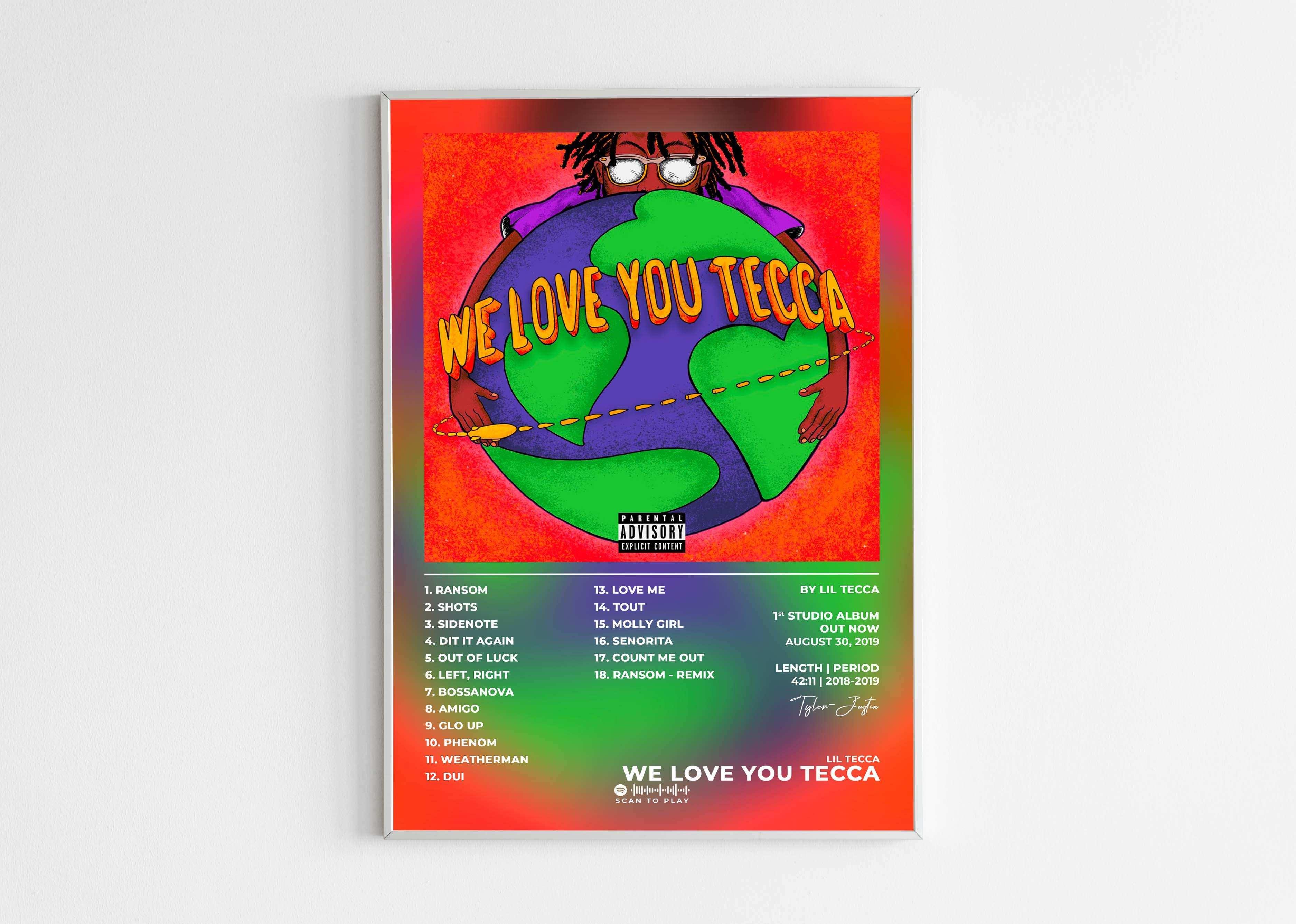 We Love You Tecca Lil Tecca Poster - Backyard