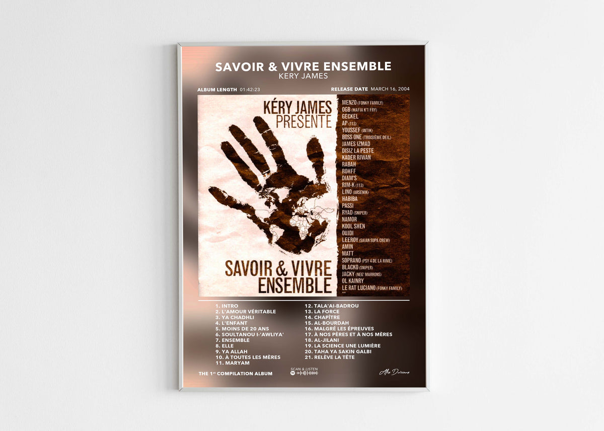 Poster Savoir & Vivre Ensemble Kery James