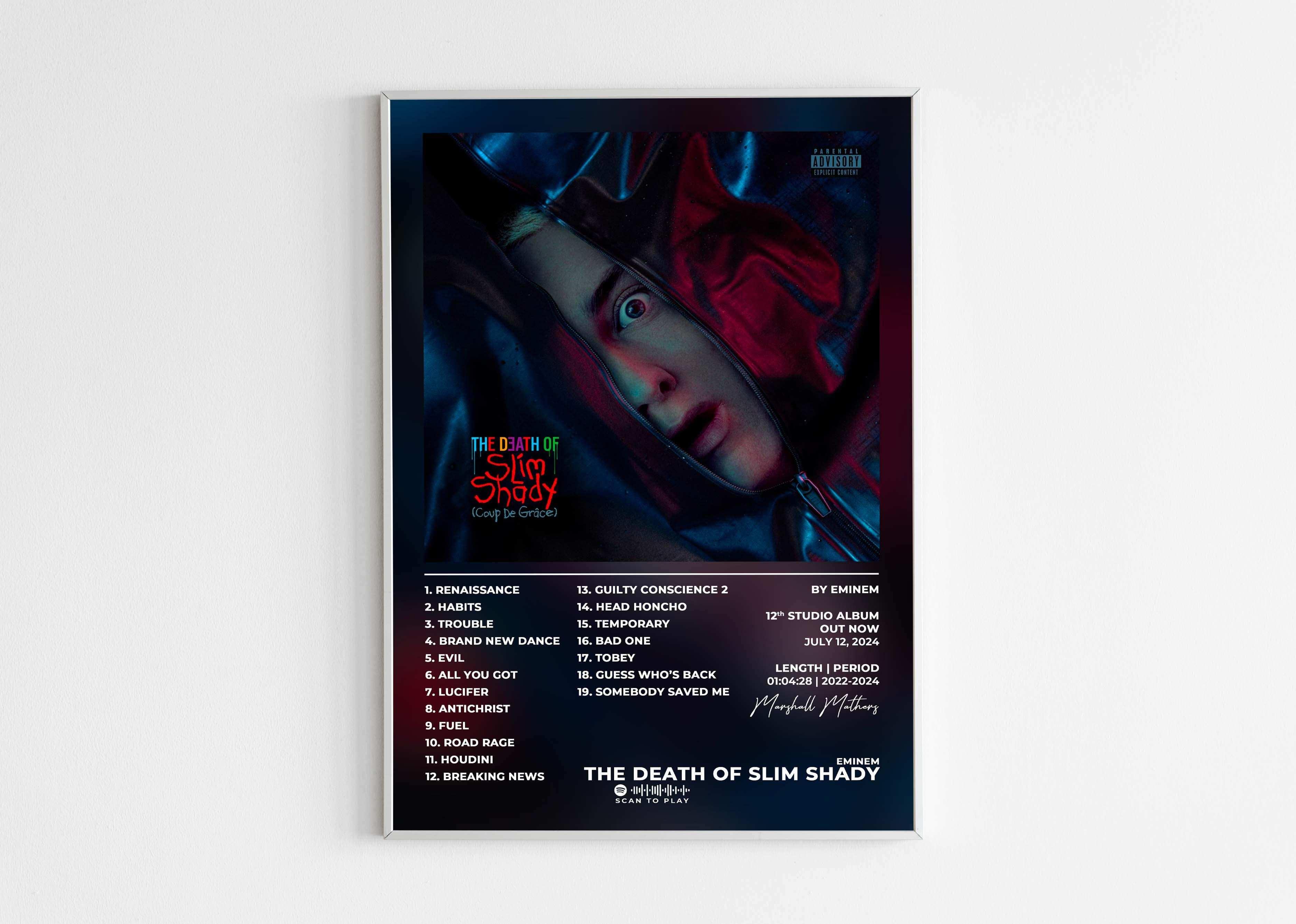 The Death Of Slim Shady Eminem Poster - Backyard