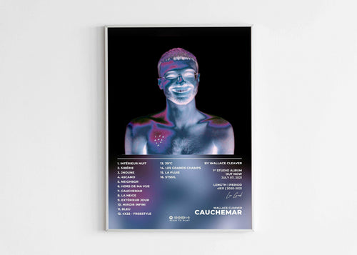 Poster album Cauchemar de Wallace Cleaver, fait en France, livraison gratuite en 48h