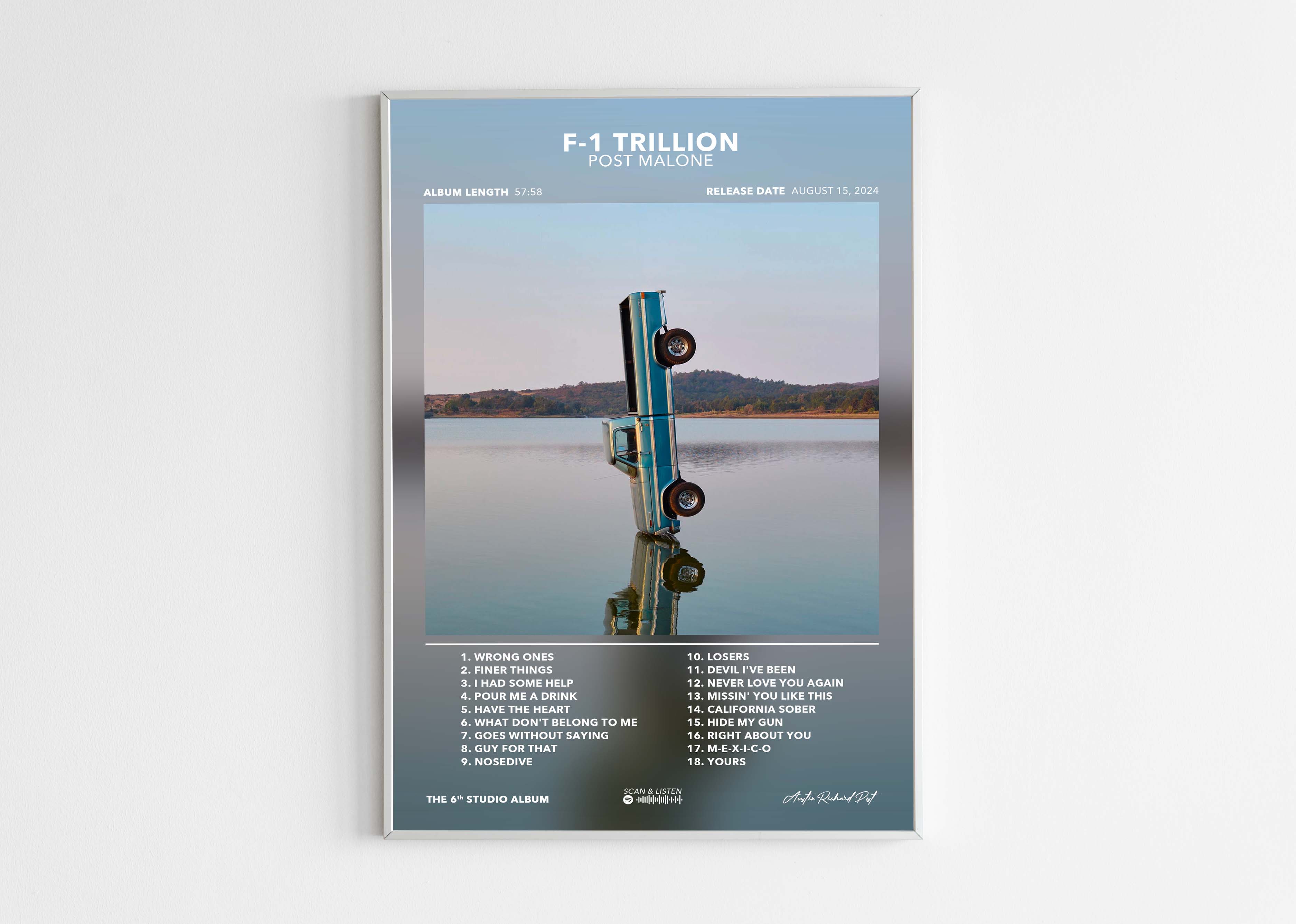 Poster F-1 Trillion Post Malone
