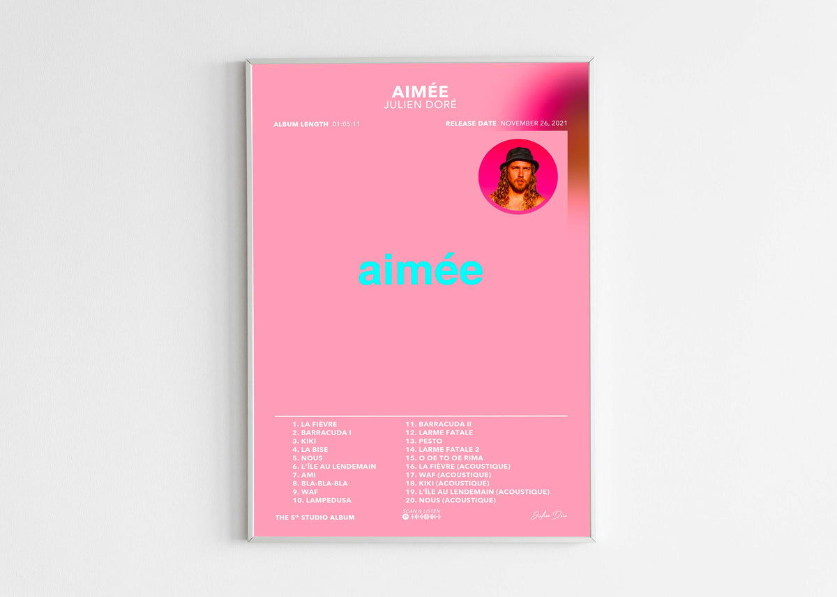 Poster Aimée Julien Doré