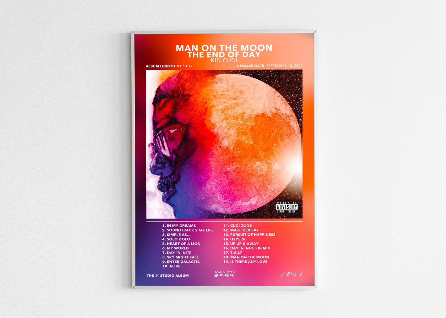 Poster Man On The Moon : The End Of Day Kid Cudi