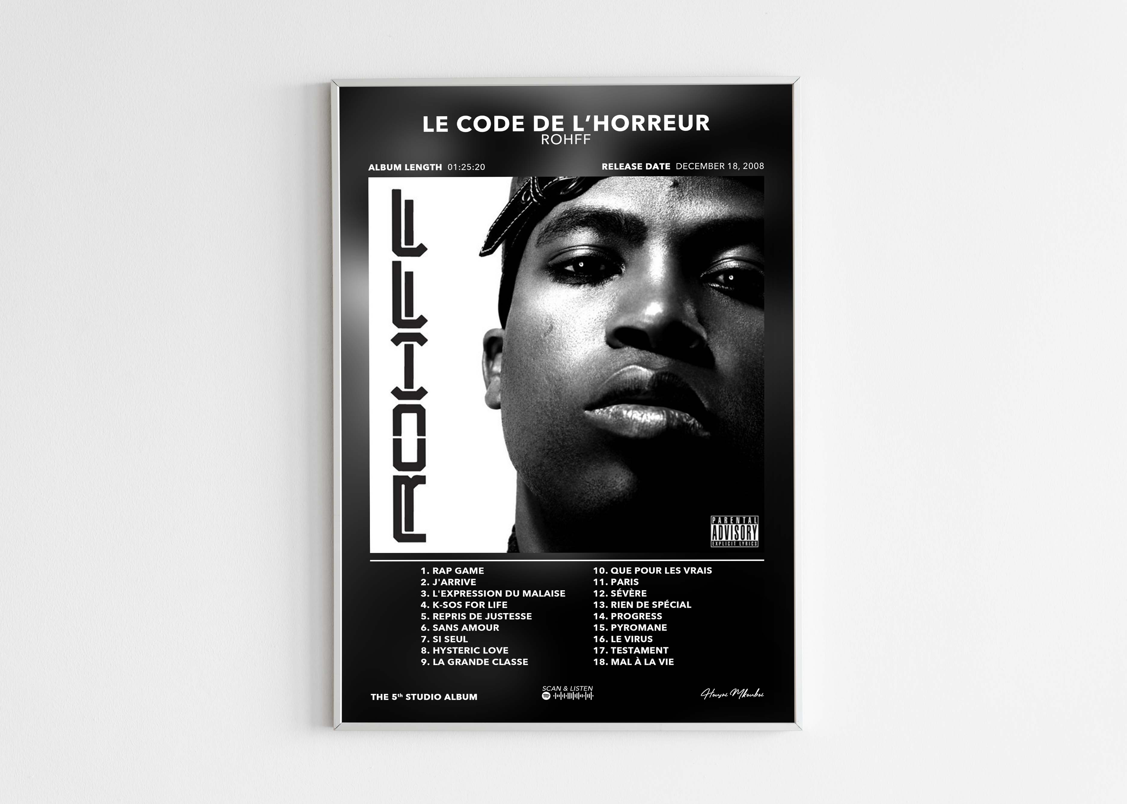 Poster Le Code De L'Horreur Rohff