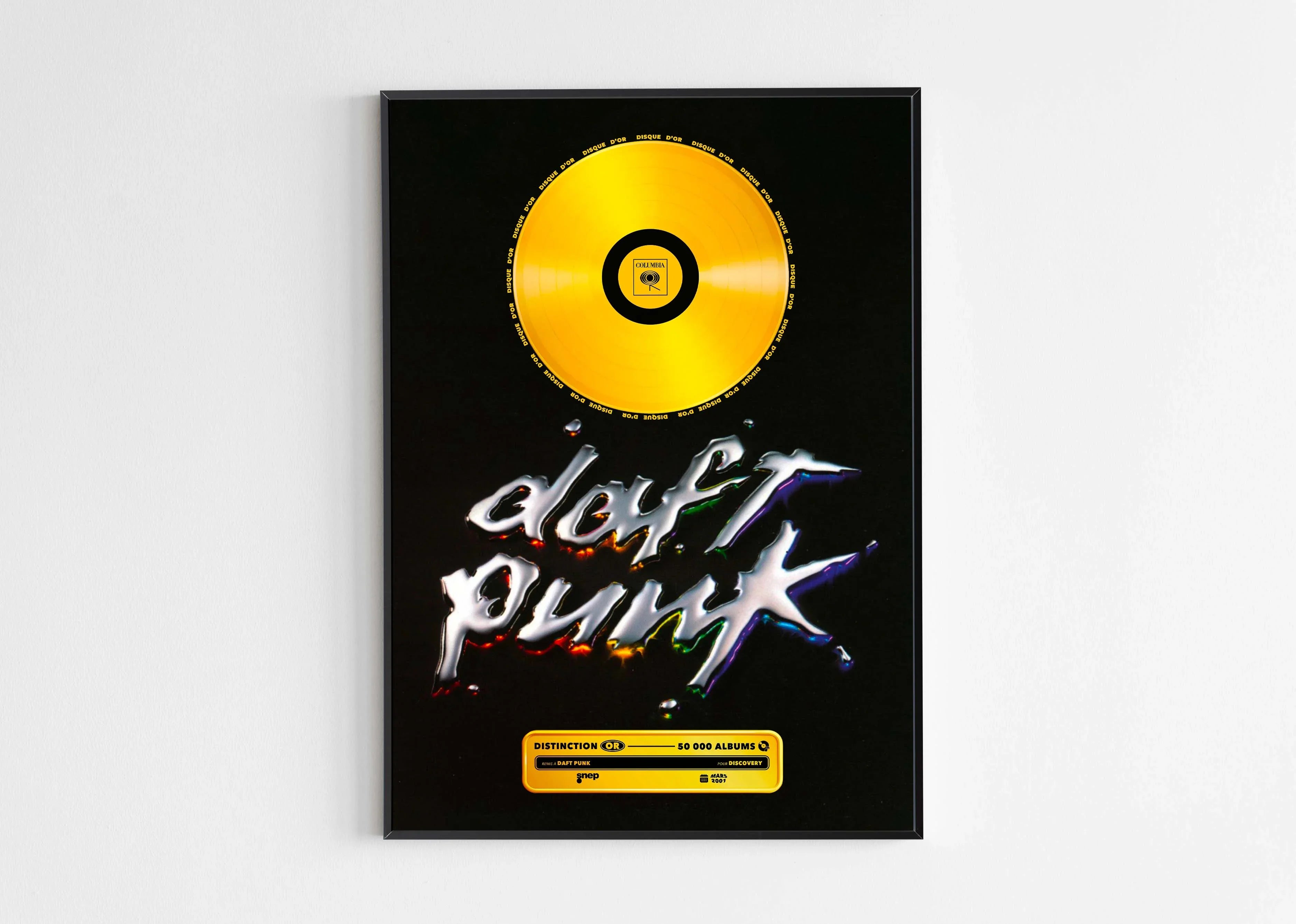 Disque D'or Discovery Daft Punk - Backyard