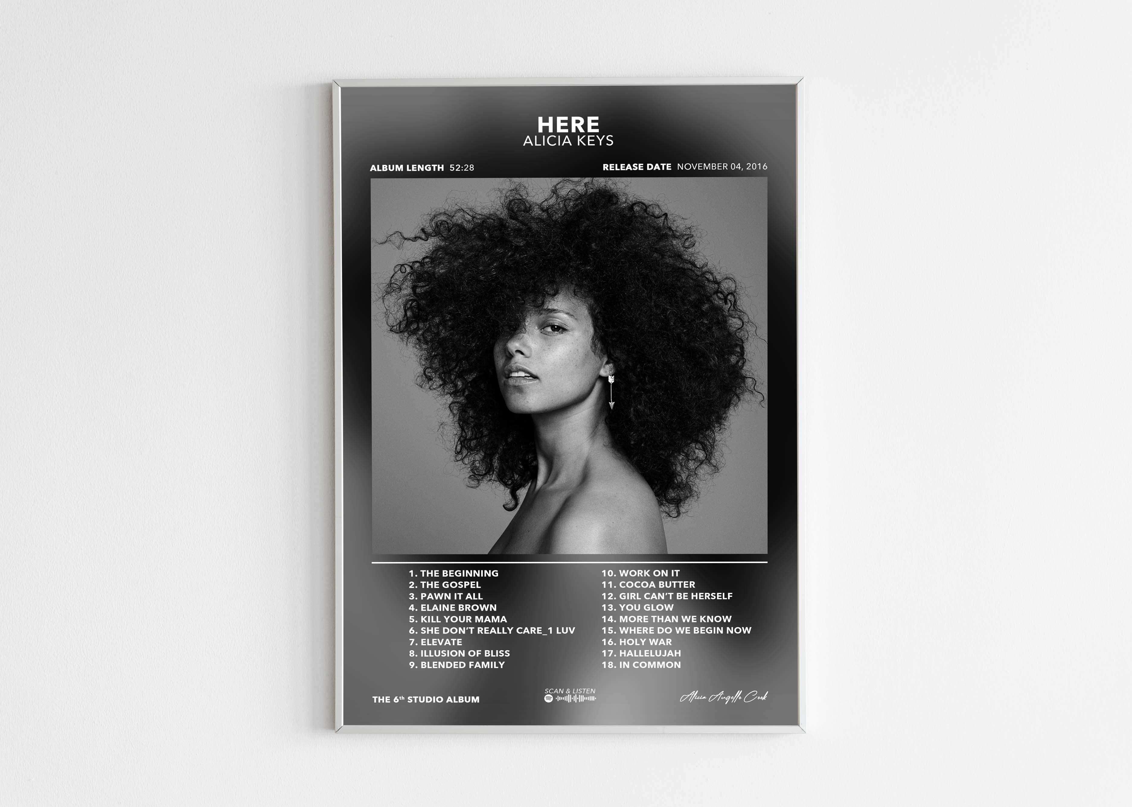 Poster Here Alicia Keys - Backyard