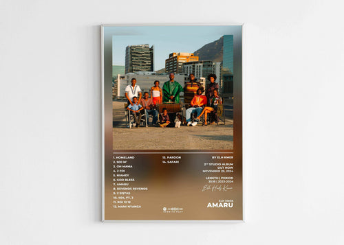 Poster album Amarou par Elh Kmer, fait en France, livraison gratuite en 48h