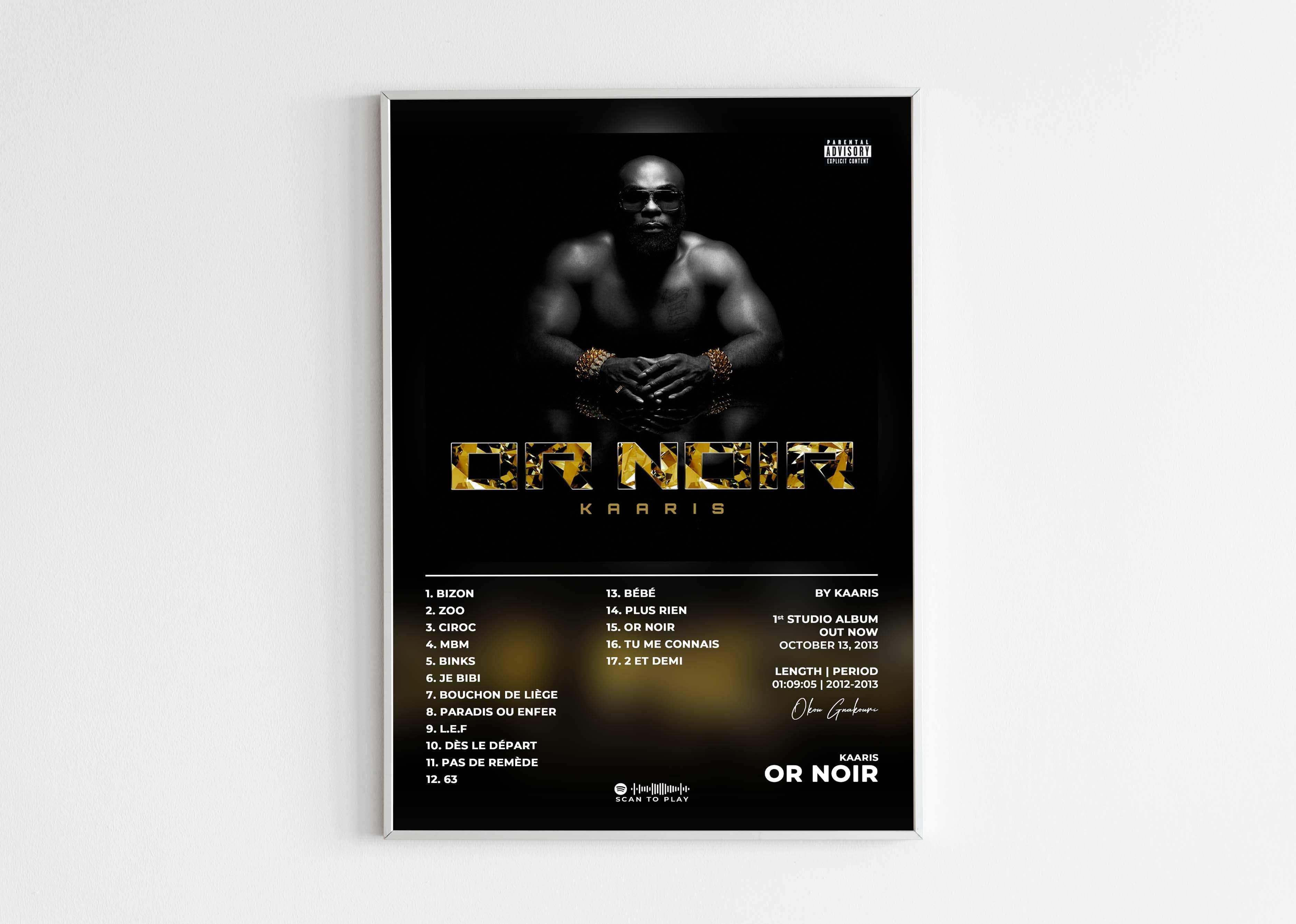 Or Noir Kaaris Poster - Backyard