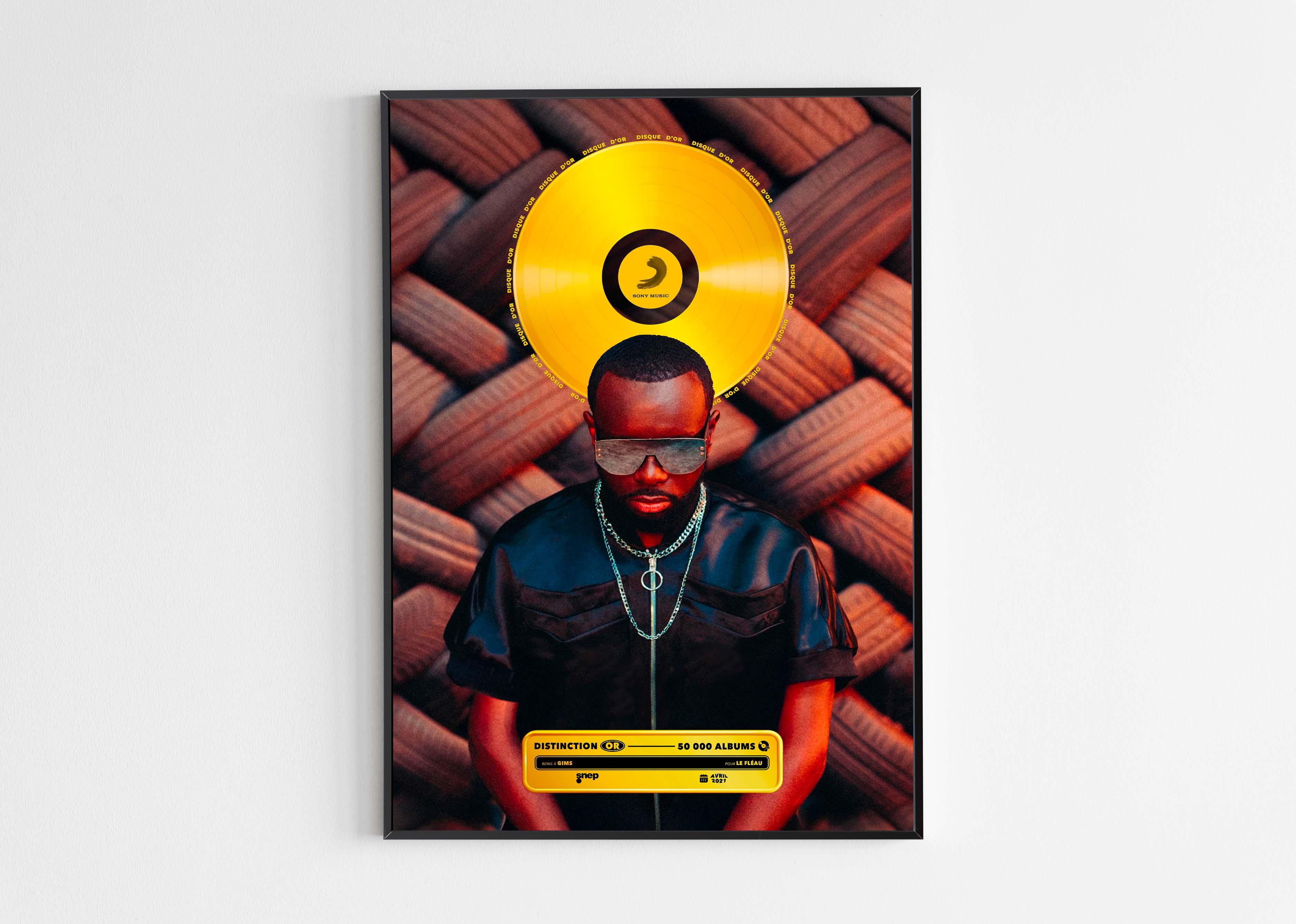 Disque D'or Le Fléau Gims - Backyard