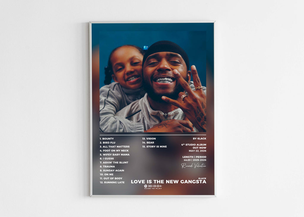 Poster Love Is The New Gangsta 6lack