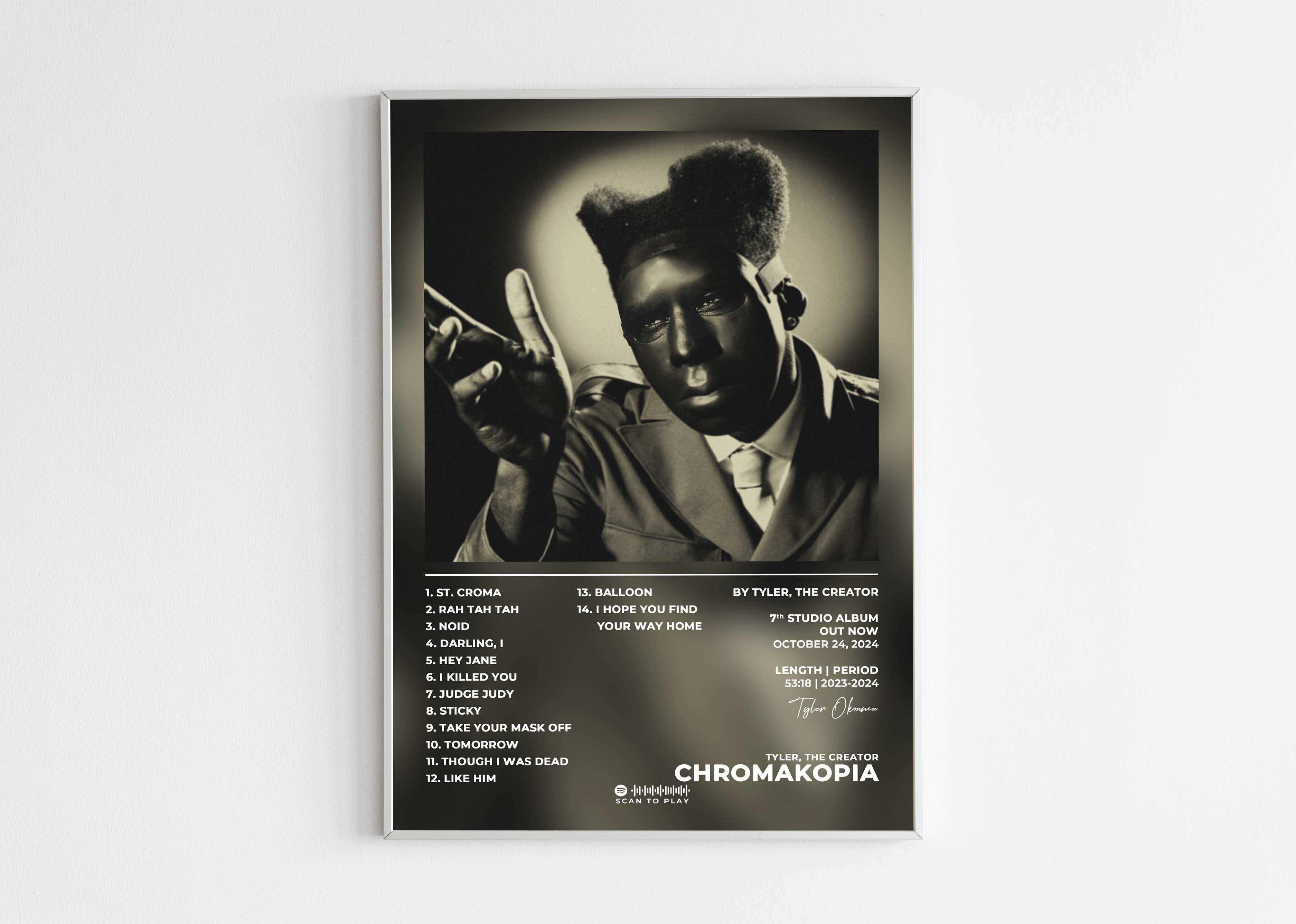 Chromakopia Tyler The Creator Poster - Backyard