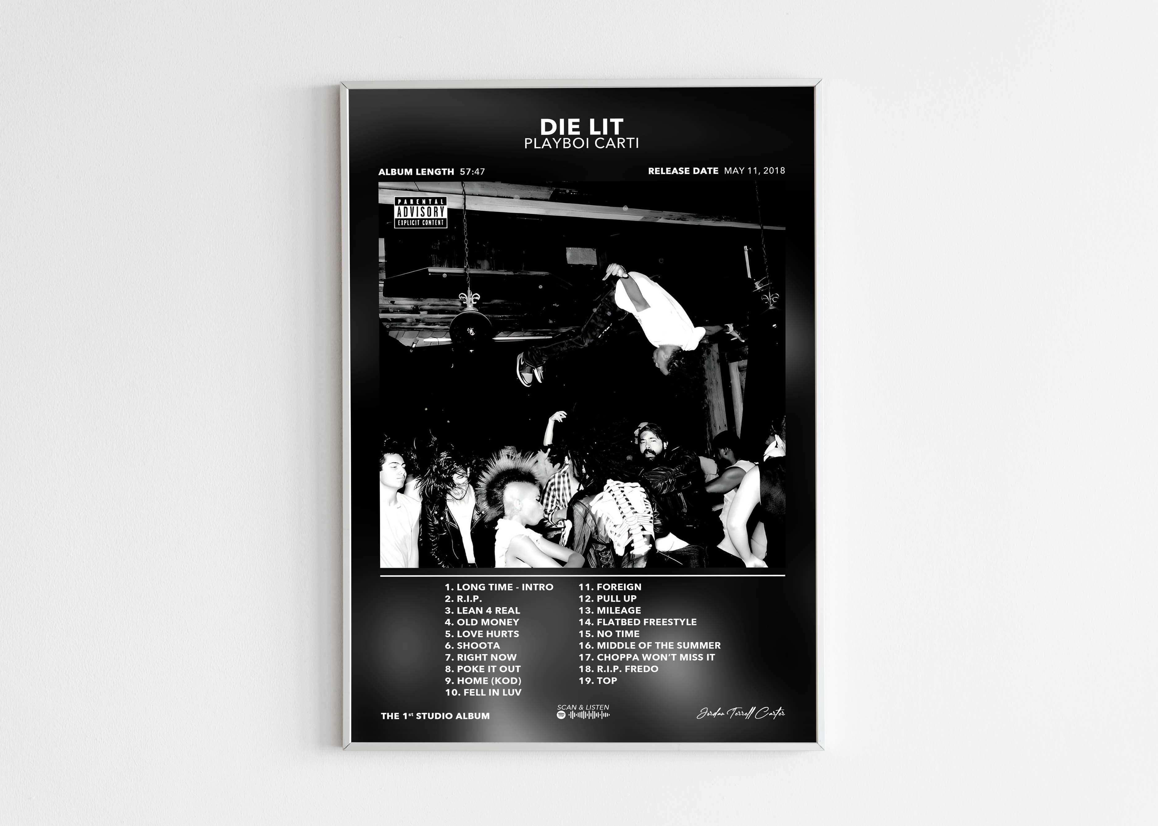 Poster Die Lit Playboi Carti - Backyard