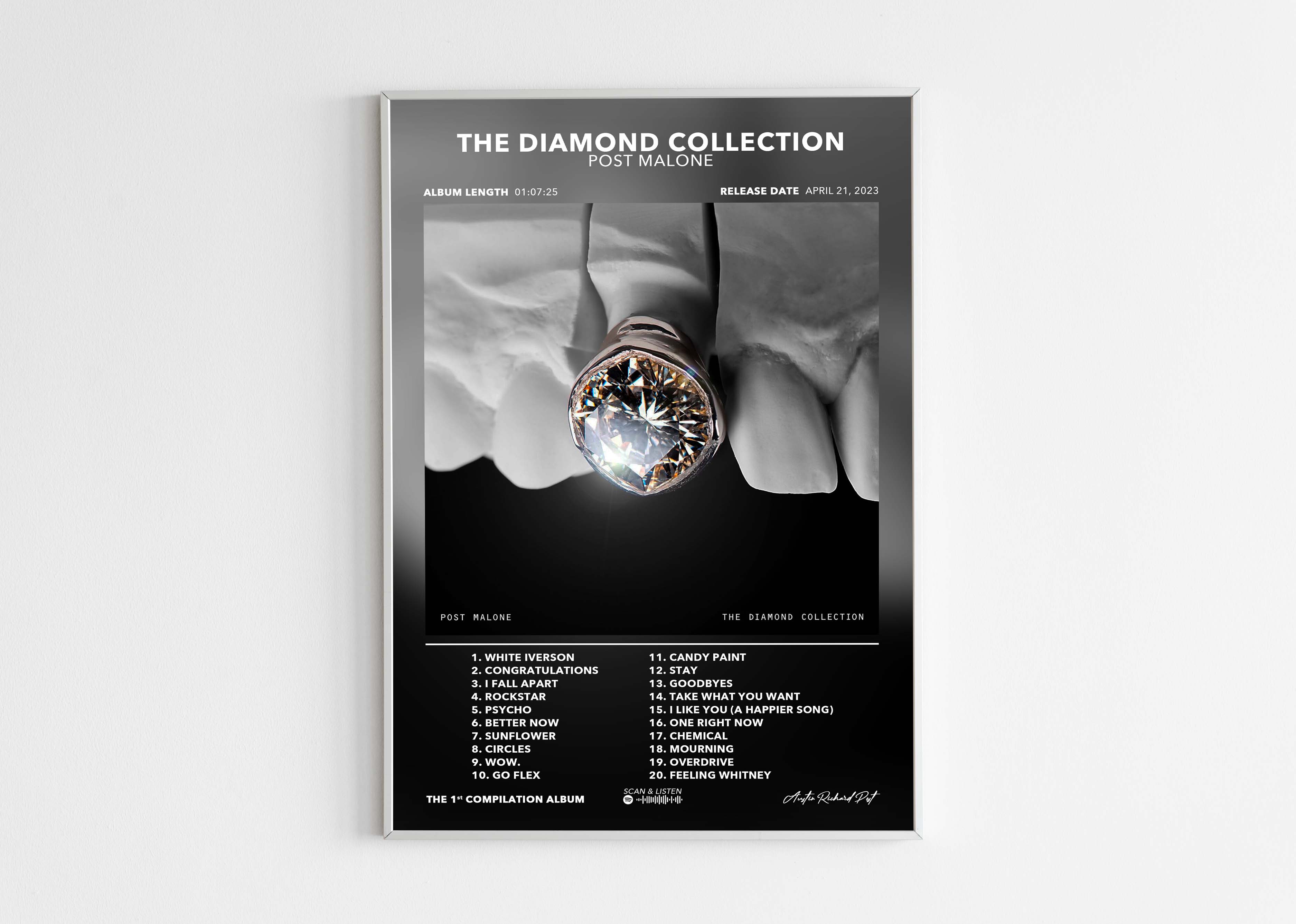 Poster The Diamond Collection Post Malone
