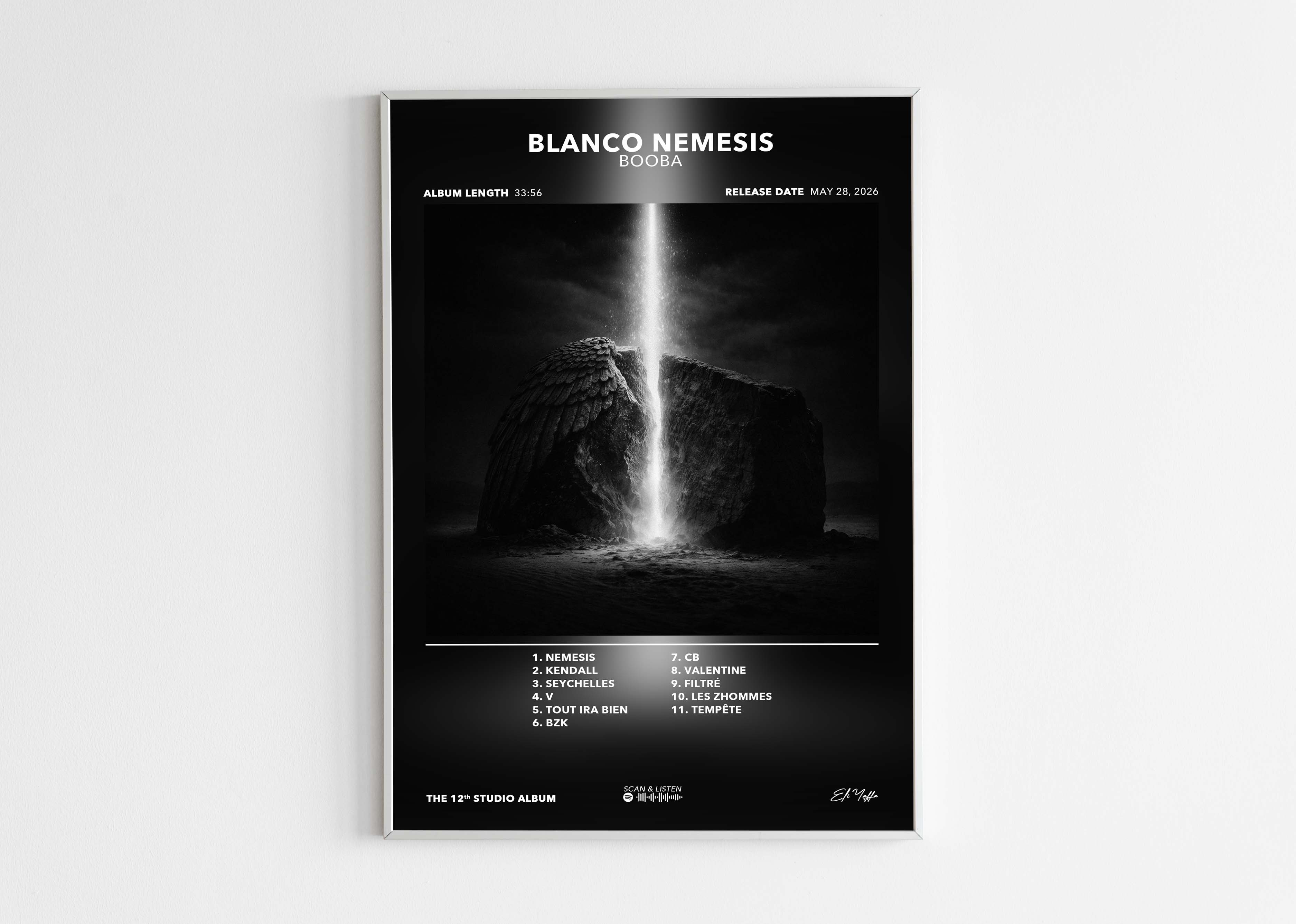Poster Blanco Nemesis Booba