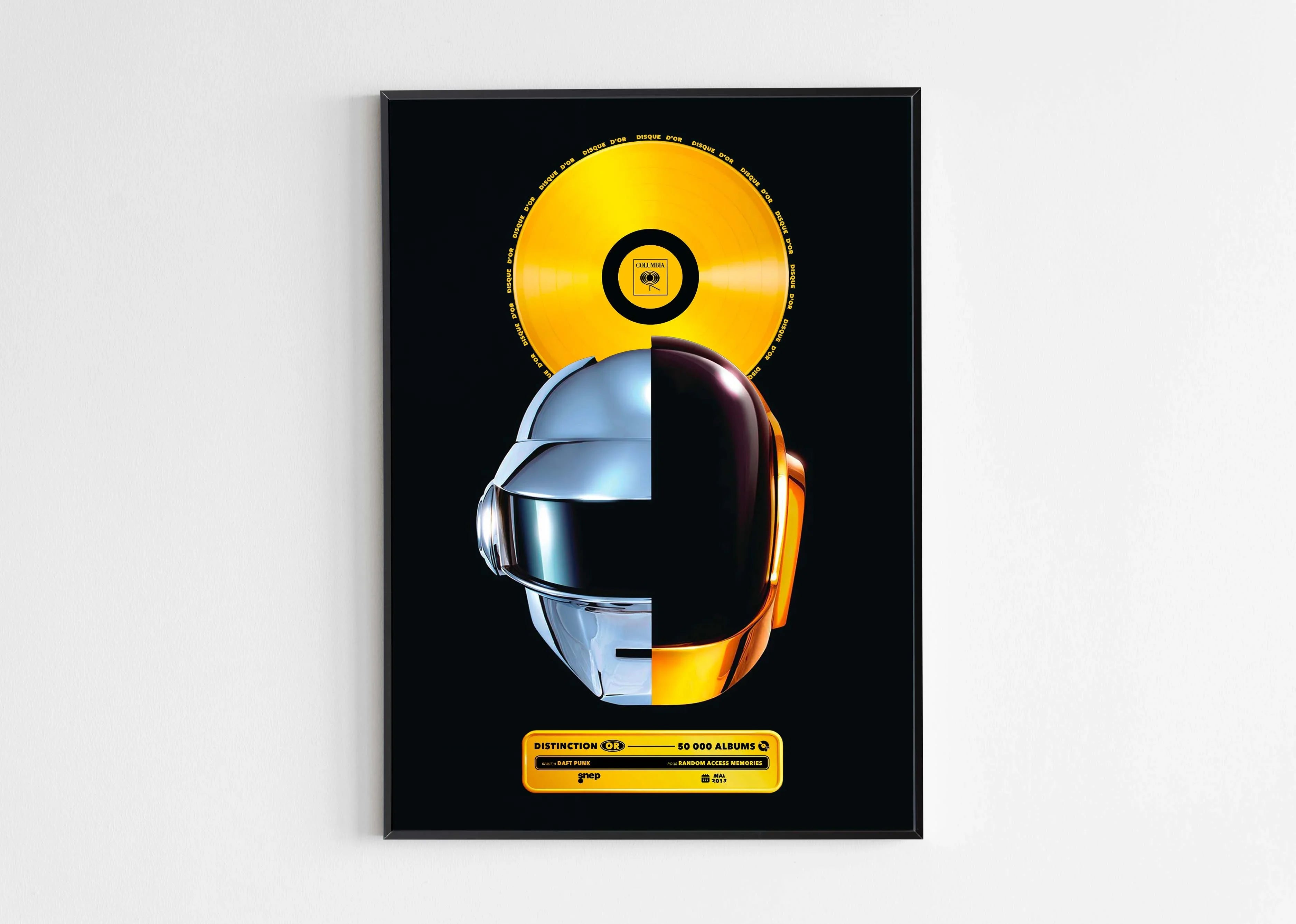 Disque D'or Random Access Memories Daft Punk - Backyard