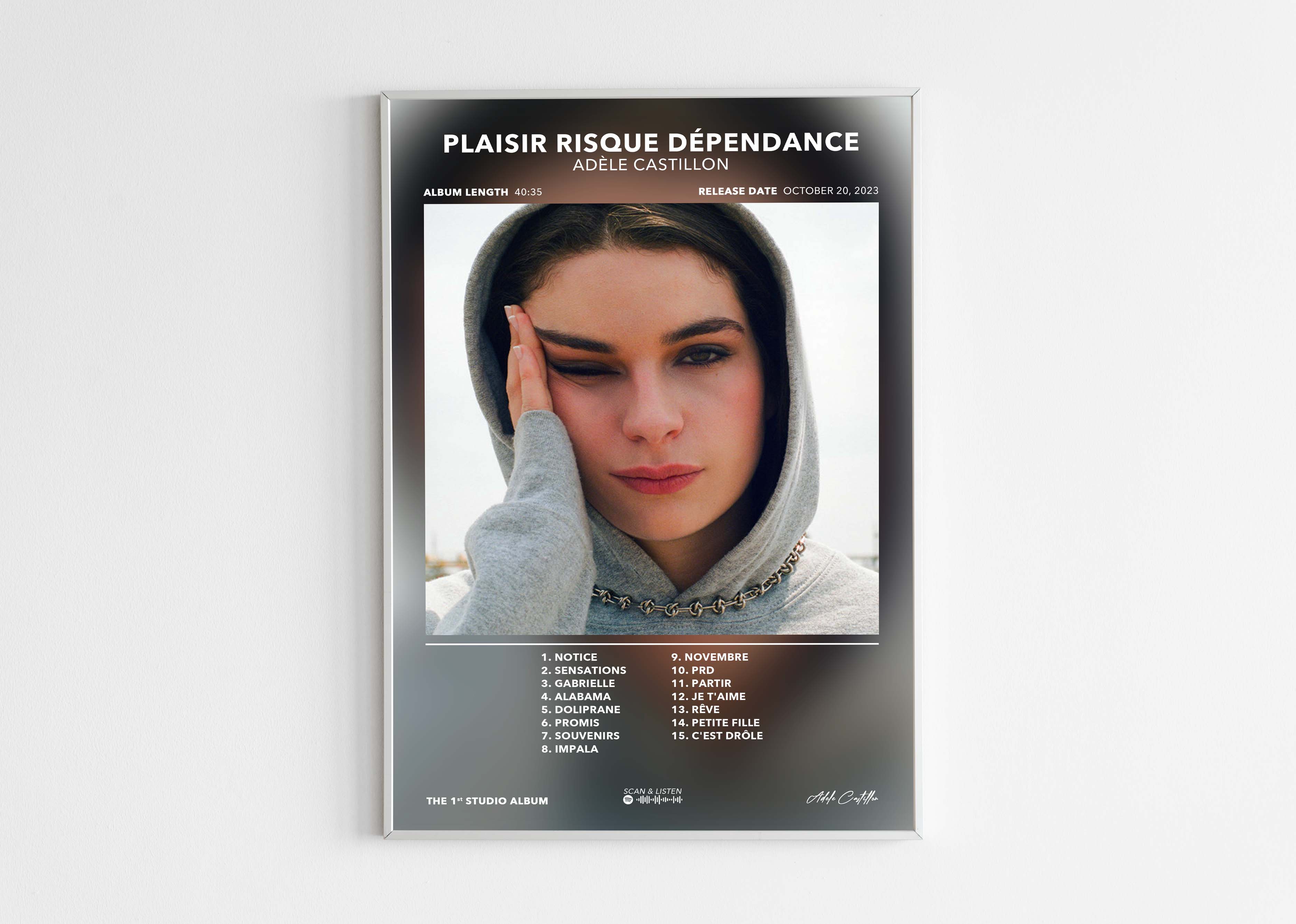 Poster Plaisir Risque Dépendance Adèle Castillon