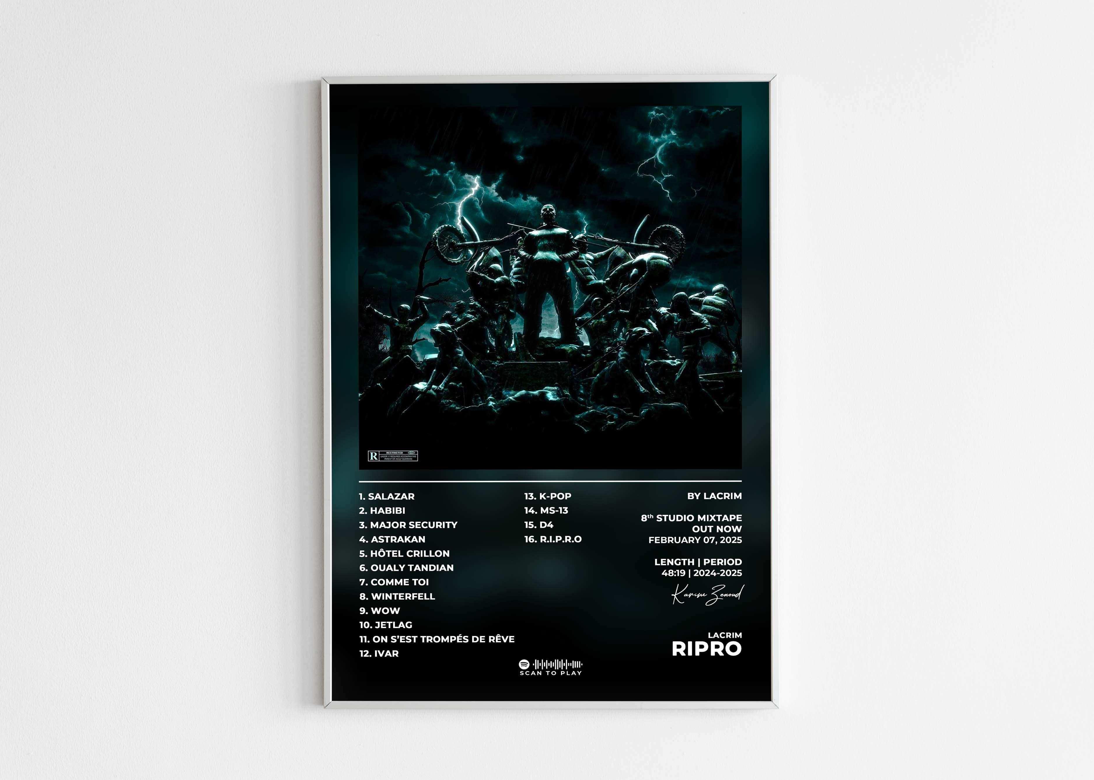 RIPRO Lacrim Poster - Backyard