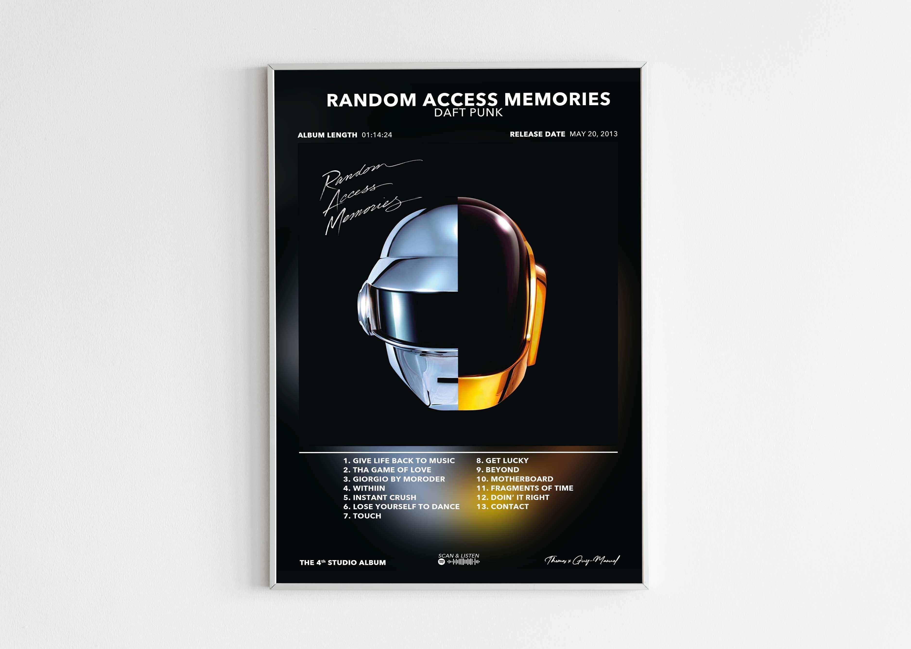Poster Random Access Memories Daft Punk - Backyard