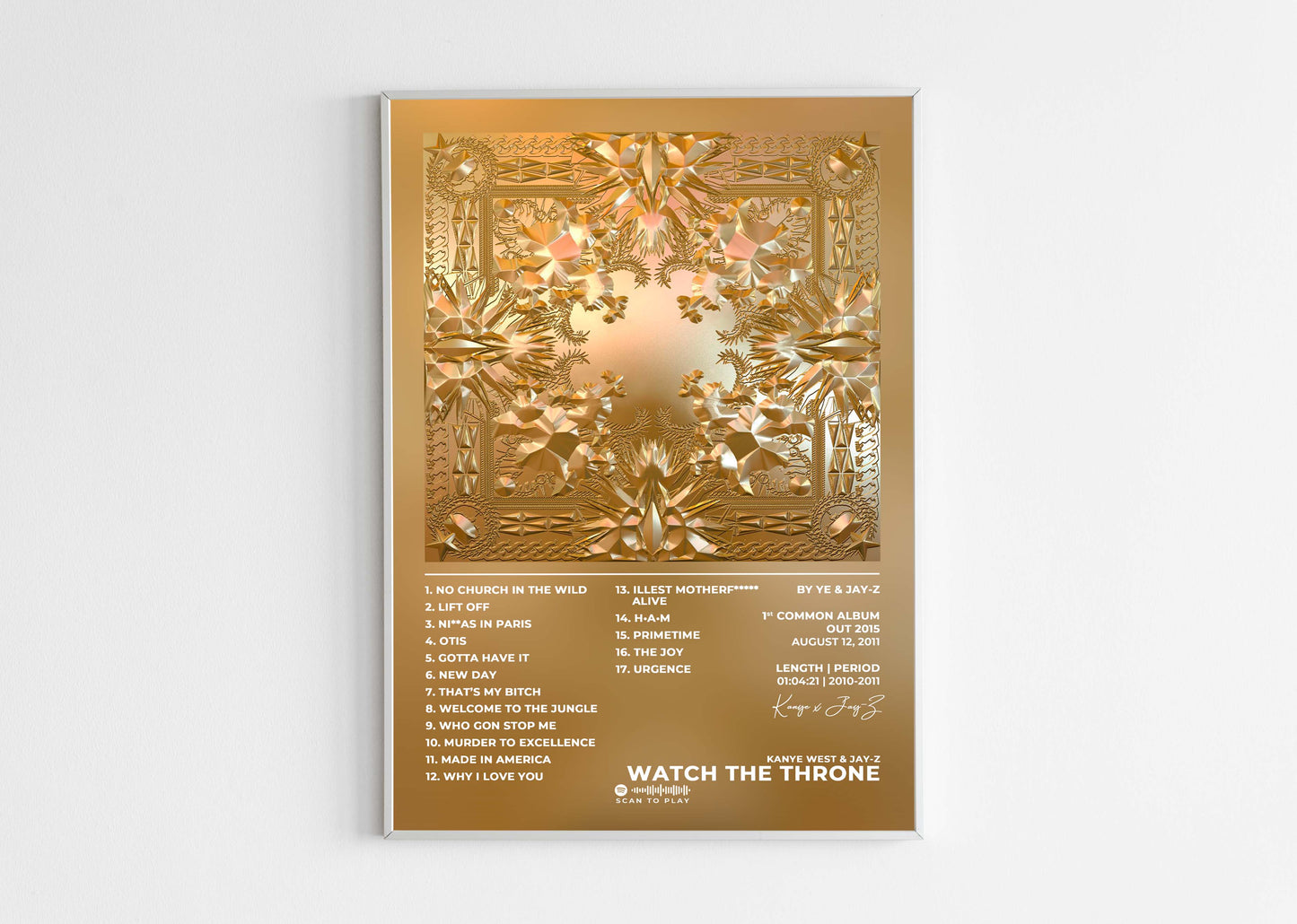 Watch The Throne Kanye West & Jay-Z Poster