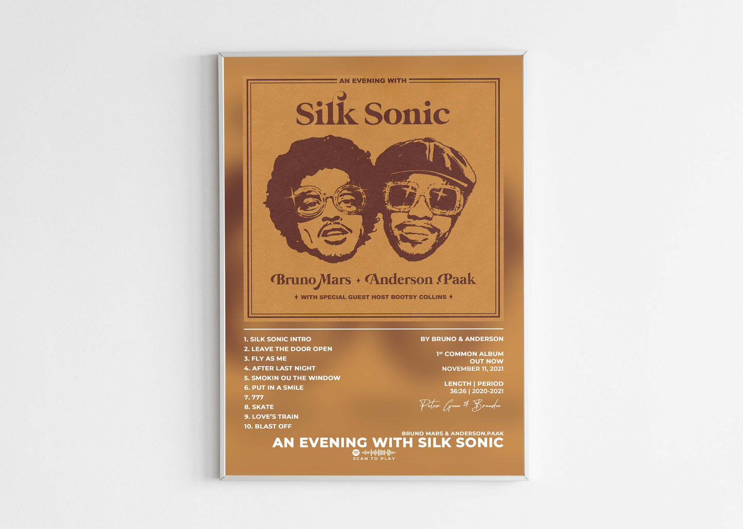 An Evening With Silk Sonic Bruno Mars & Anderson.Paak Poster