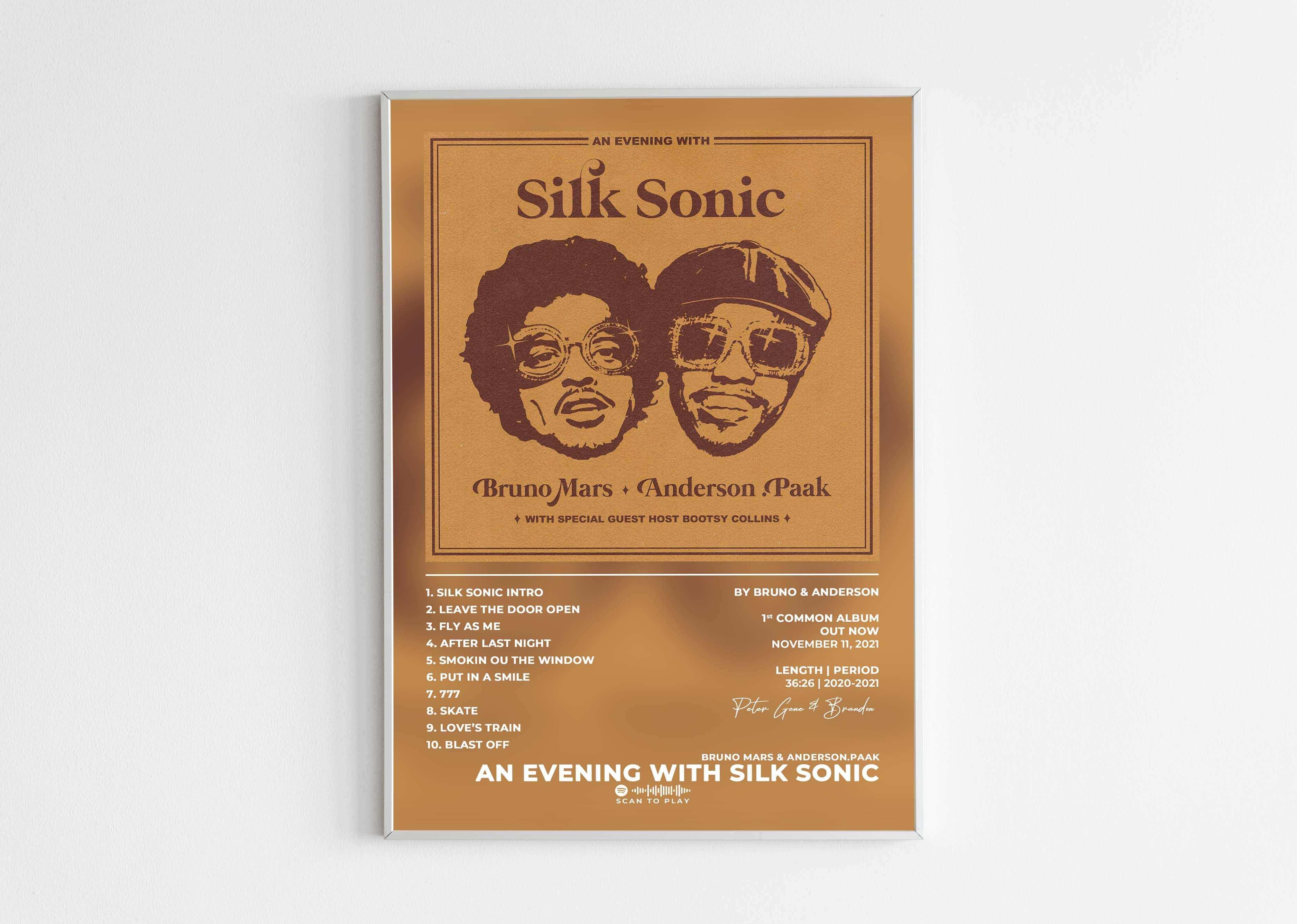 An Evening With Silk Sonic Bruno Mars & Anderson.Paak Poster - Backyard
