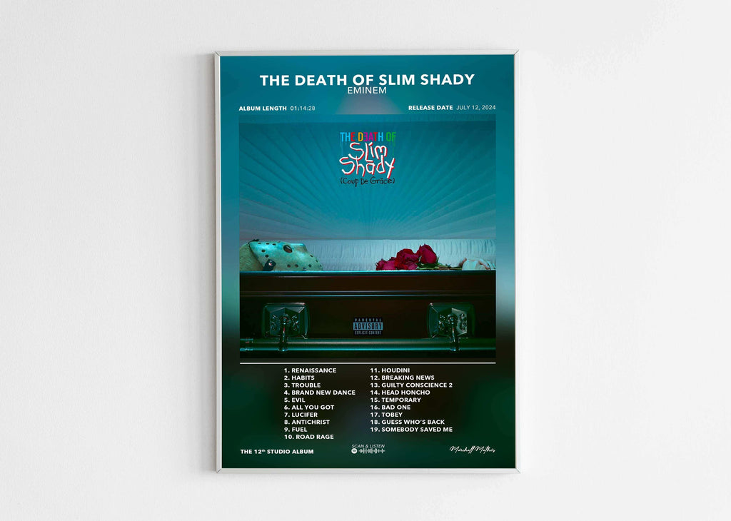 Poster The Death Of Slim Shady Eminem - Backyard