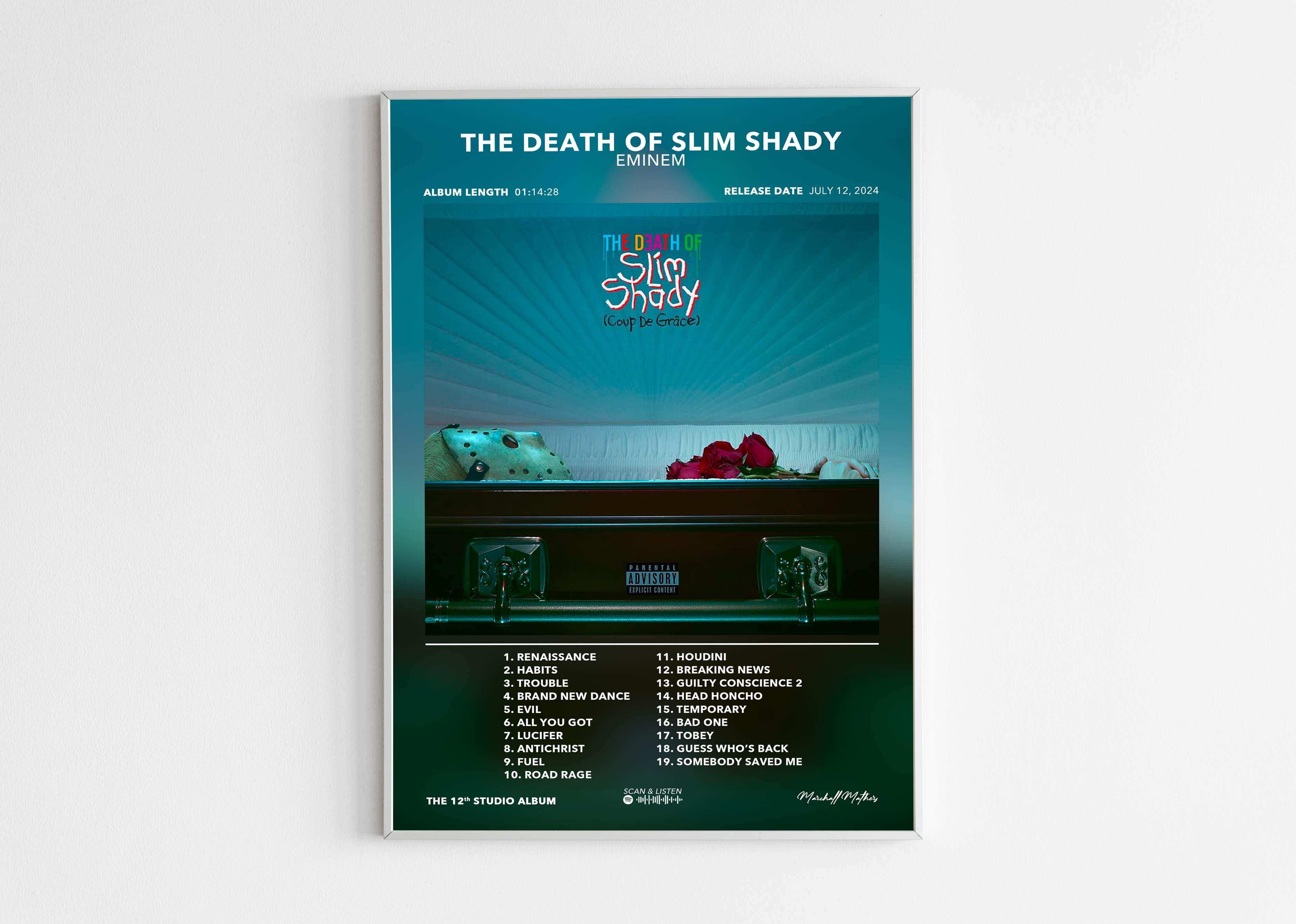 Poster The Death Of Slim Shady Eminem - Backyard