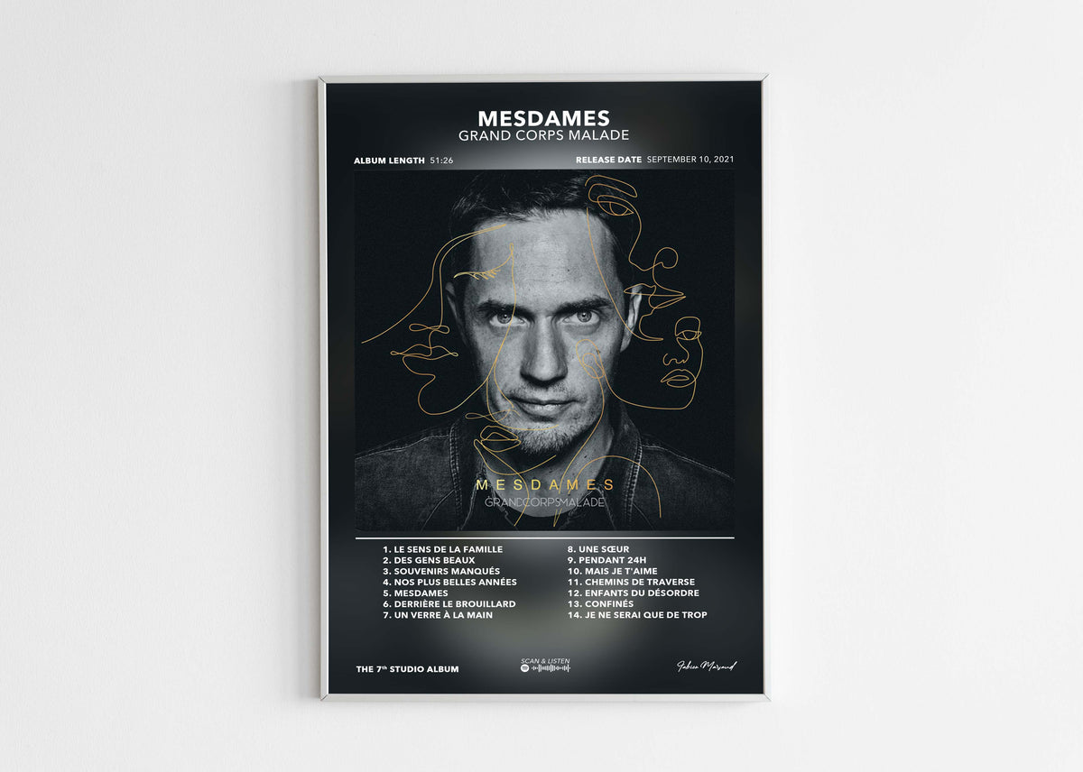 Poster Mesdames Grand Corps Malade